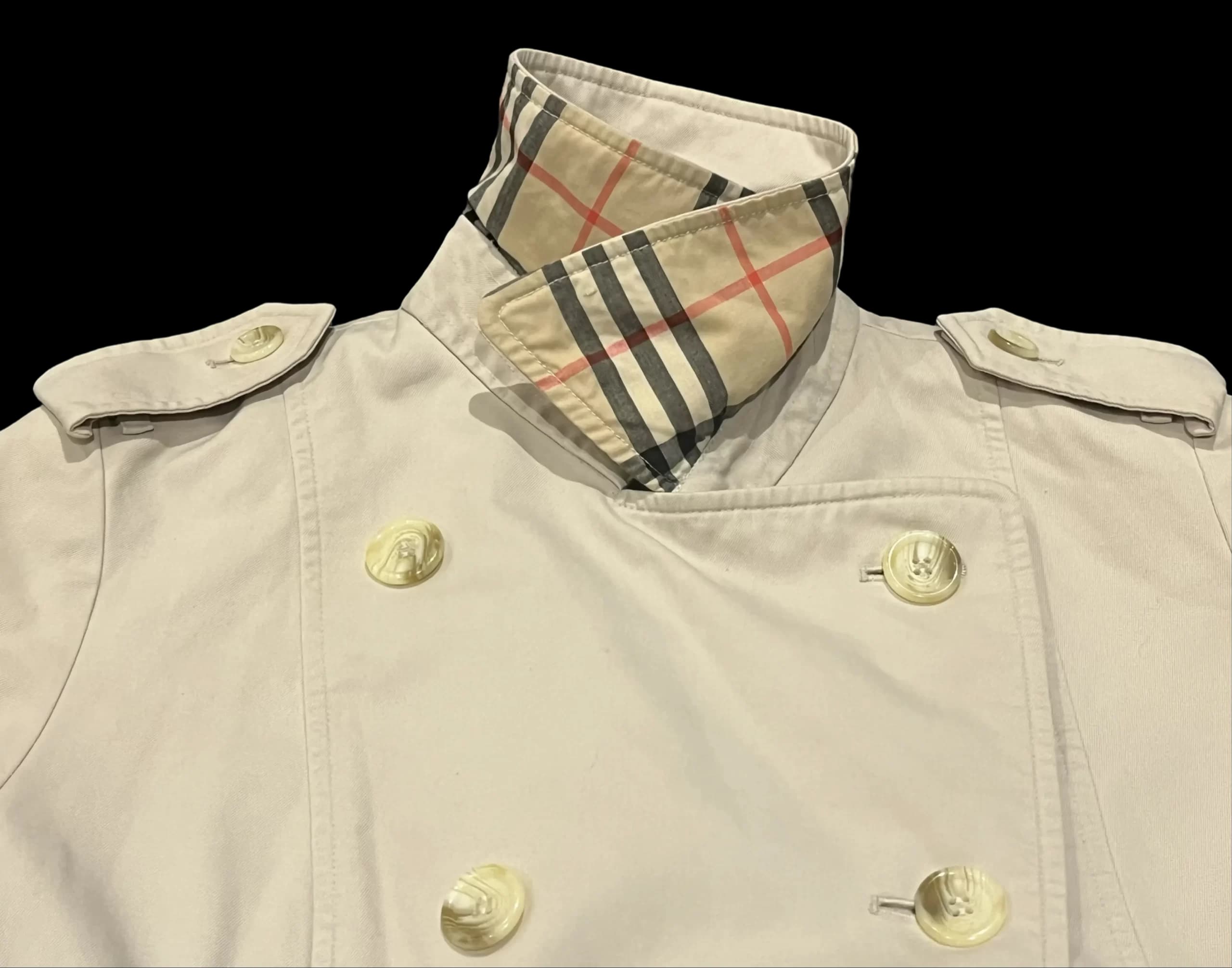 Vintage Short Trench Coat — thumbnail 4