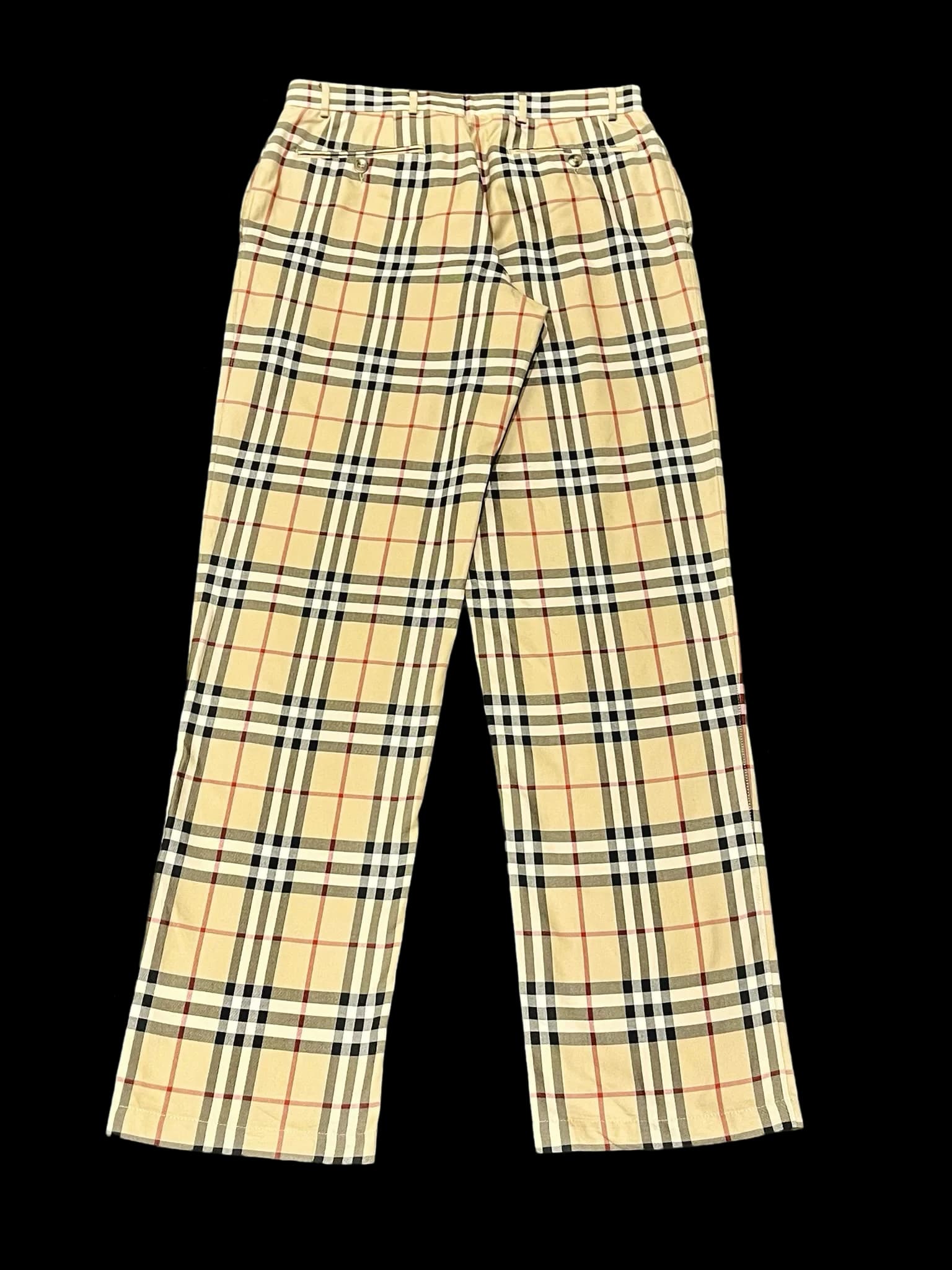 Vintage Nova Check Straight Leg Trousers