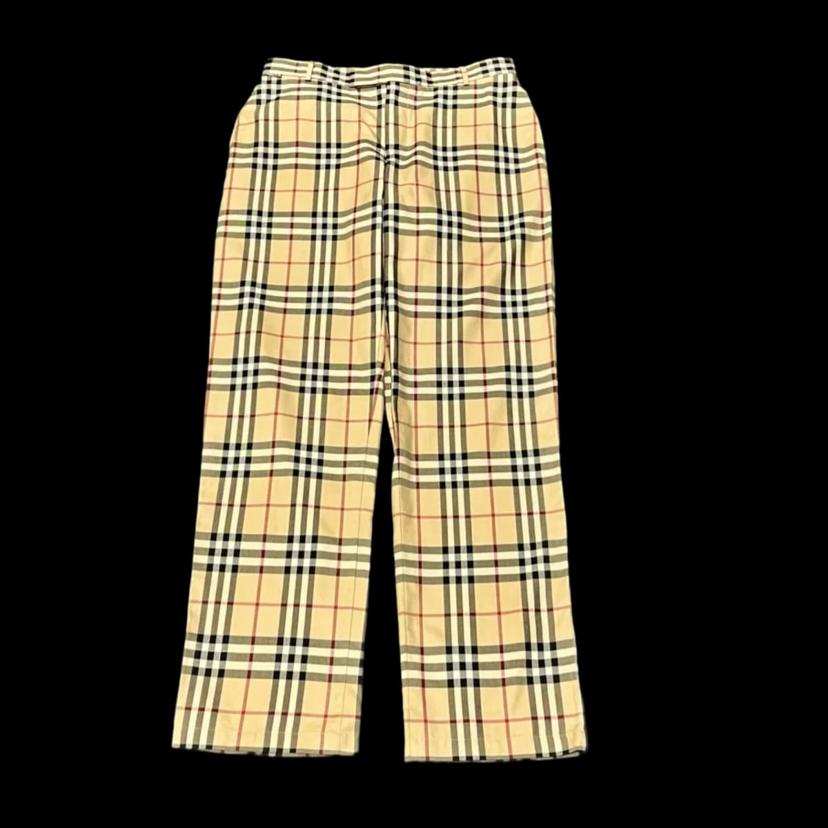 Vintage Nova Check Straight Leg Trousers