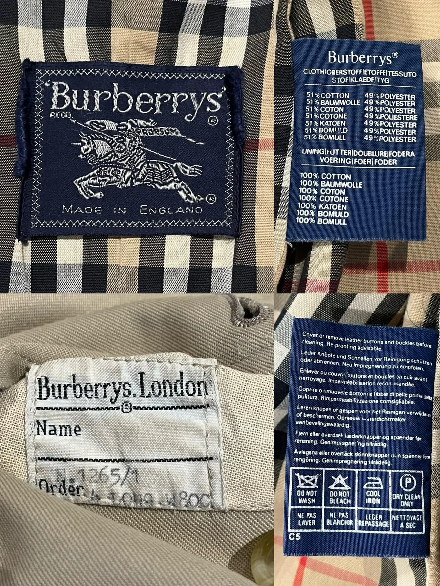 Vintage Double Breasted Trench Coat — thumbnail 9
