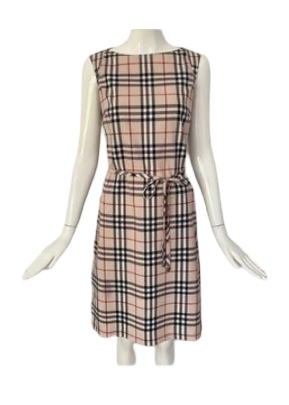 Vintage Check Cotton Dress