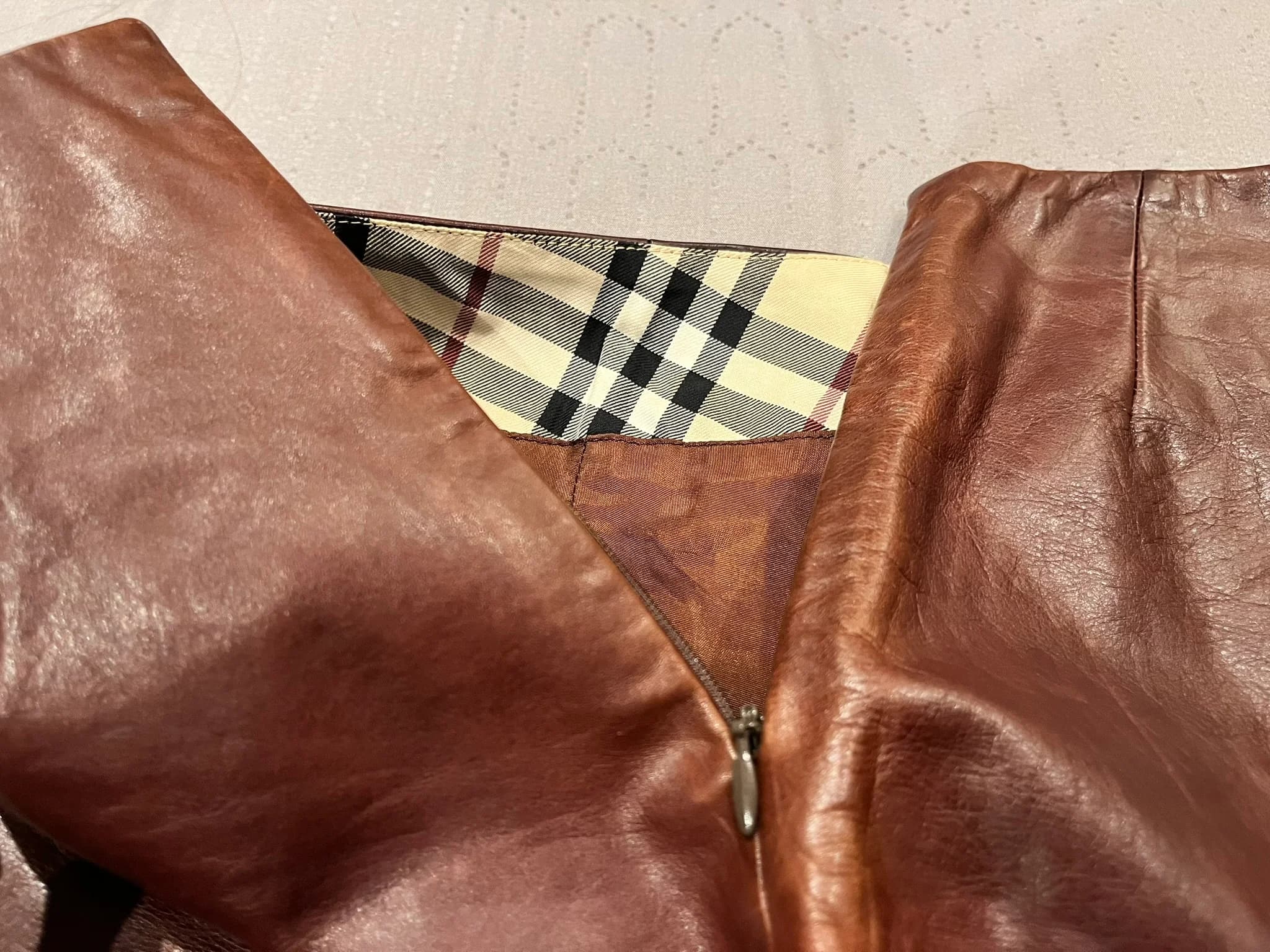 Vintage Leather Short Skirt — thumbnail 4