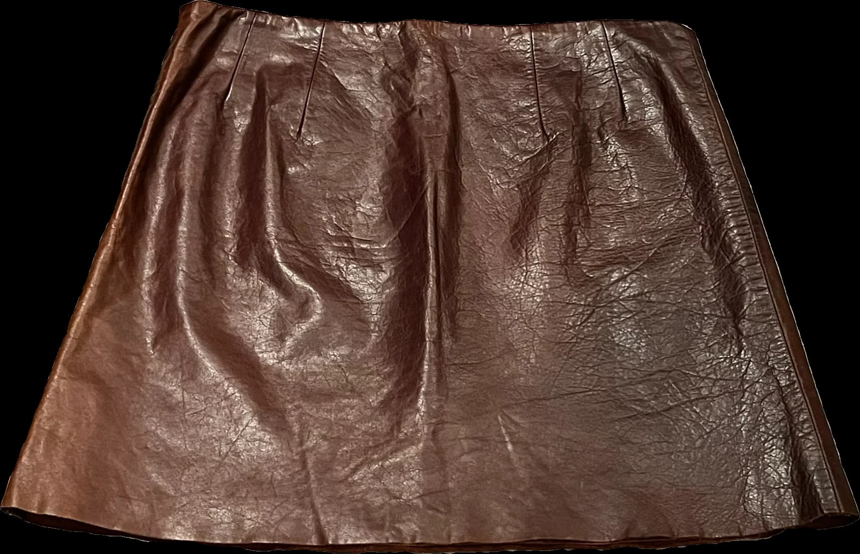 Vintage Leather Short Skirt