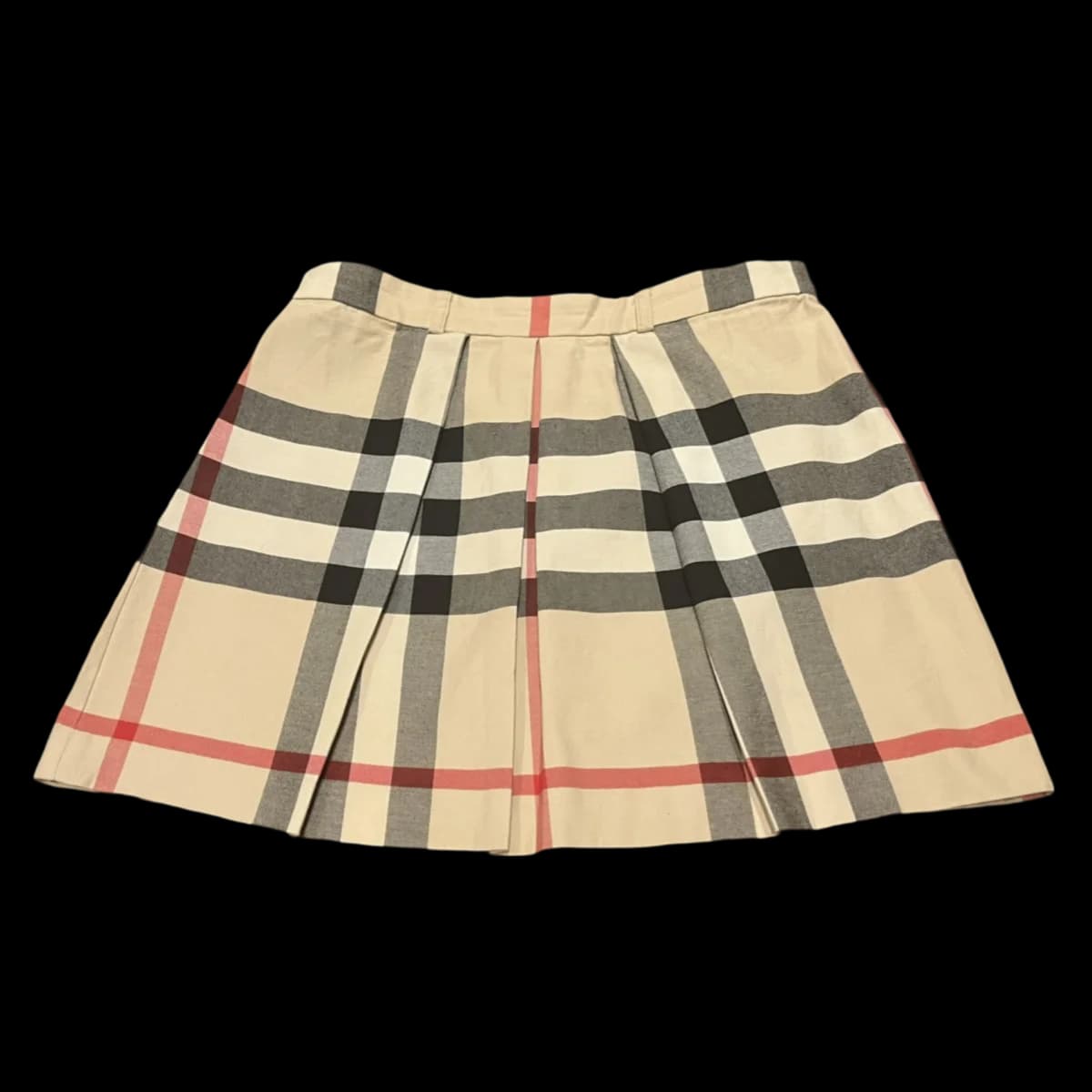 Classic Check Cotton Short Skirt