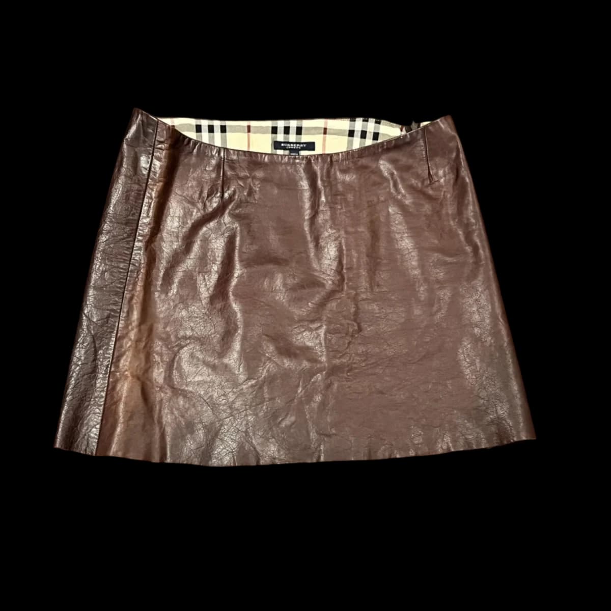 Vintage Leather Short Skirt