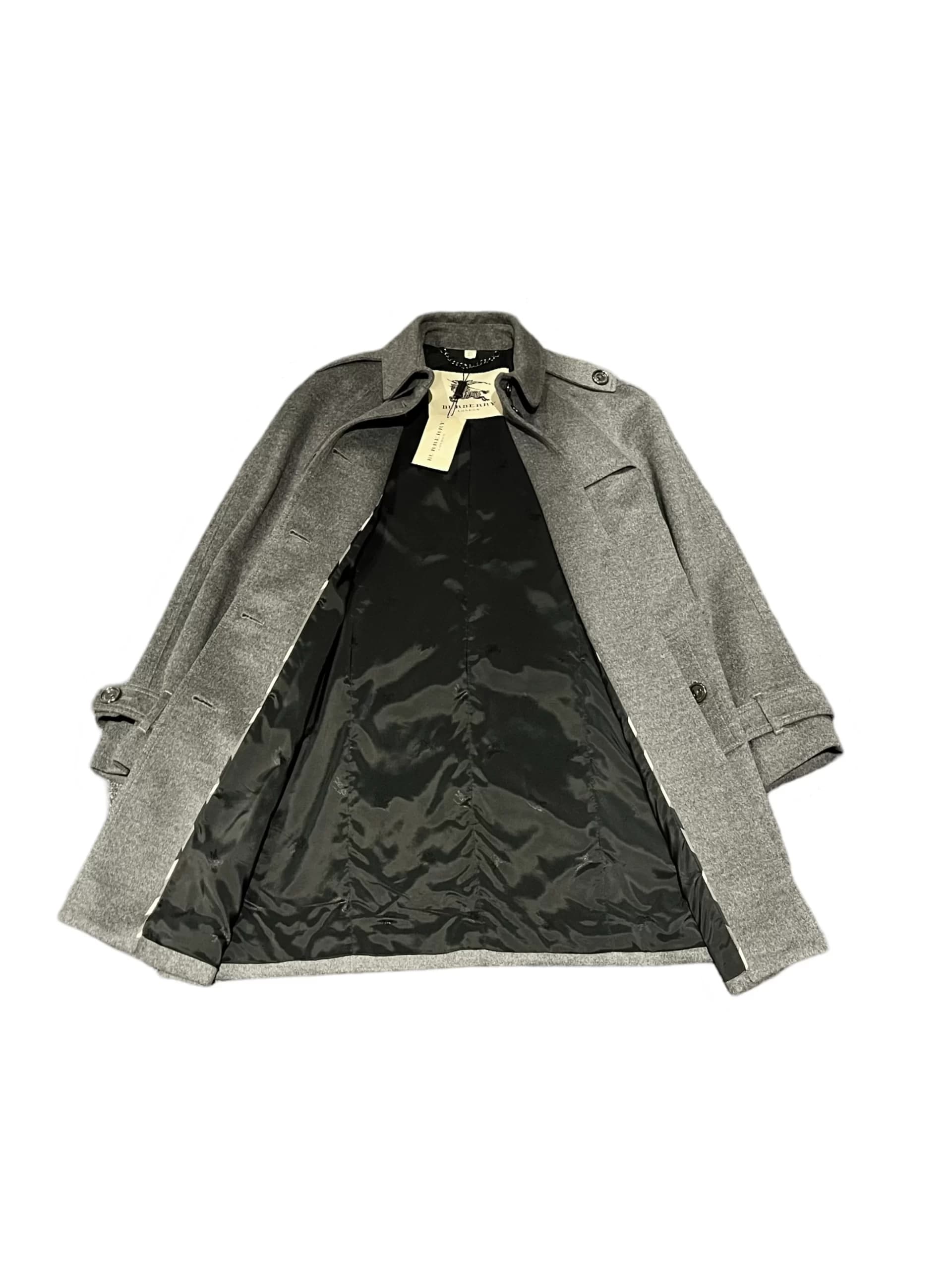 Cashmere&Wool Blend Trench Style Coat — thumbnail 3