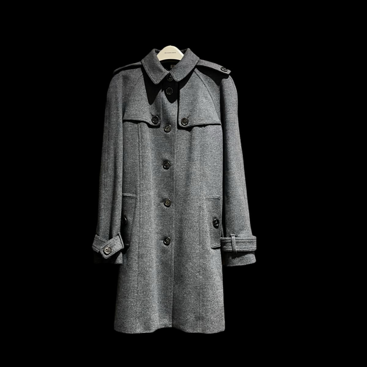 Cashmere&Wool Blend Trench Style Coat