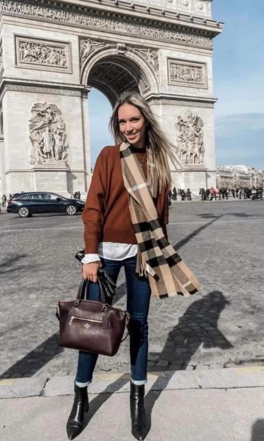 Big Nova Check Long Scarf — thumbnail 4