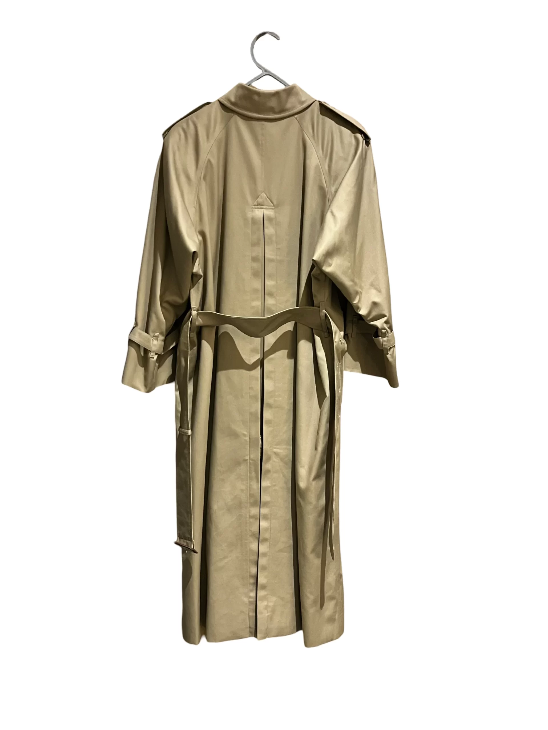 Classic Single Breasted Belt Long Trench Coat — thumbnail 3