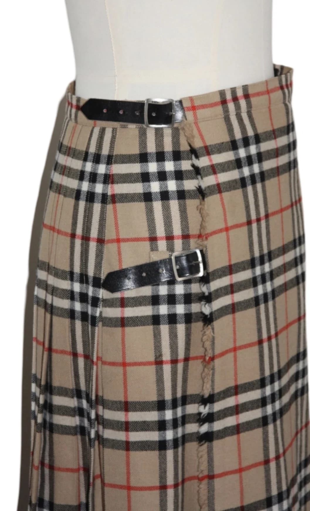 Burberry Classic Vintage Check Woolen Long Skirt — thumbnail 3