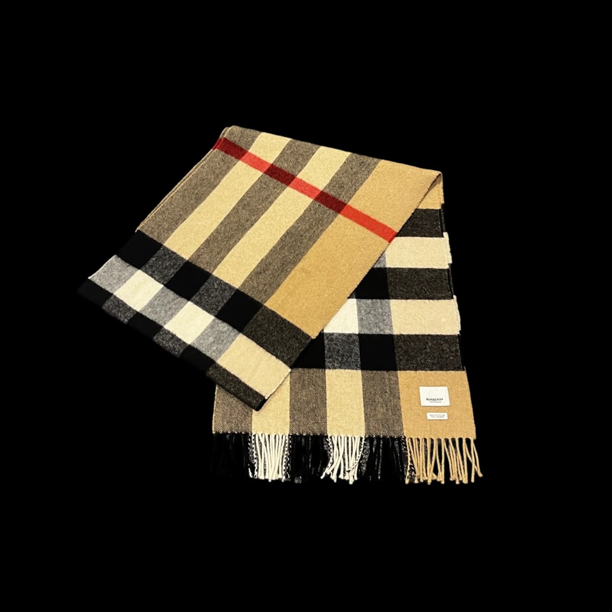 Classic Cashmere Check Scarf