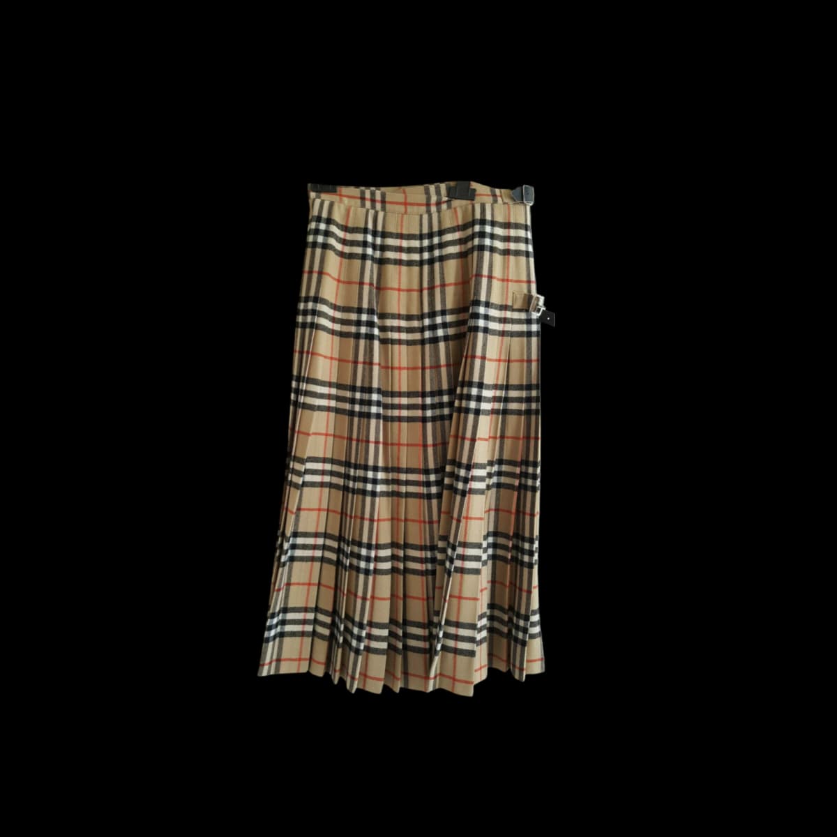 Burberry Classic Vintage Check Woolen Long Skirt