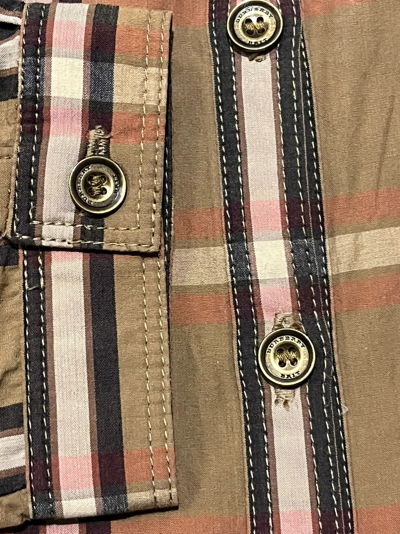 Burberry Check Cotton Dress with Leather Belt — thumbnail 5