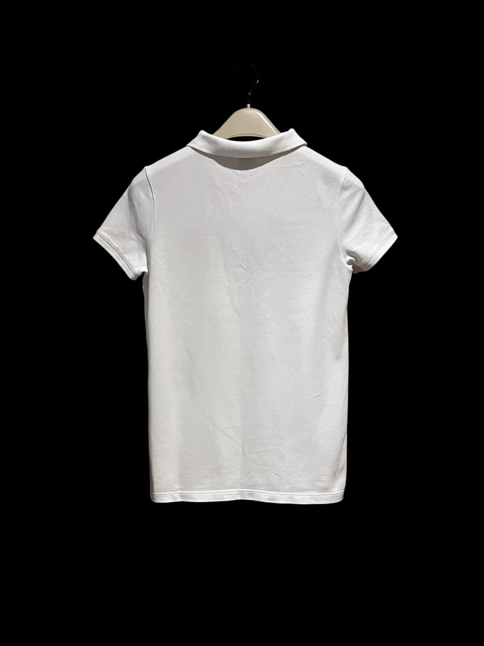 Classic Check Details White Short Sleeve Po­lo