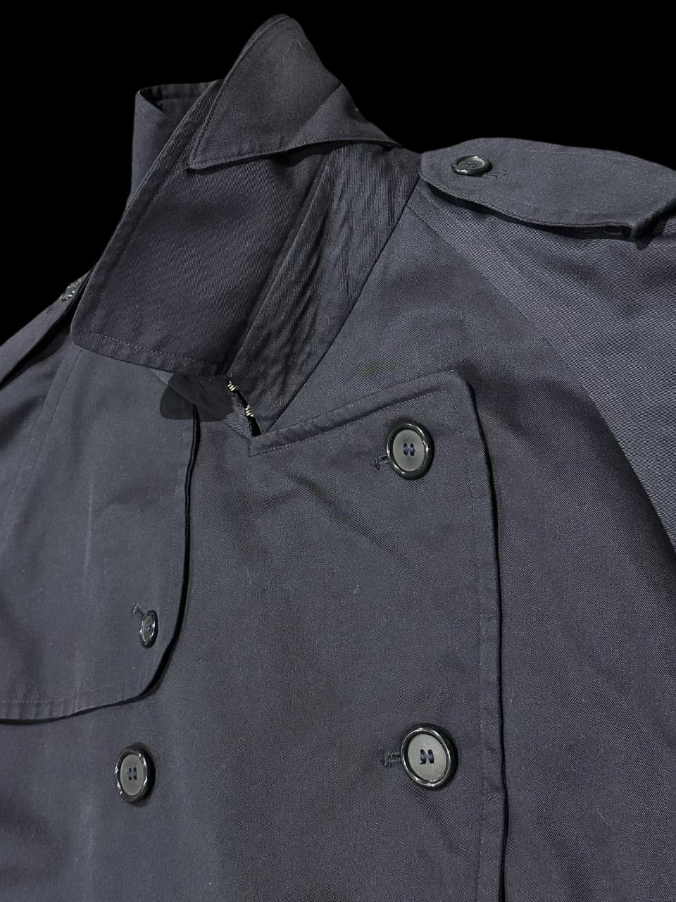 Classic Double Breasted Long Trench Coat — thumbnail 5