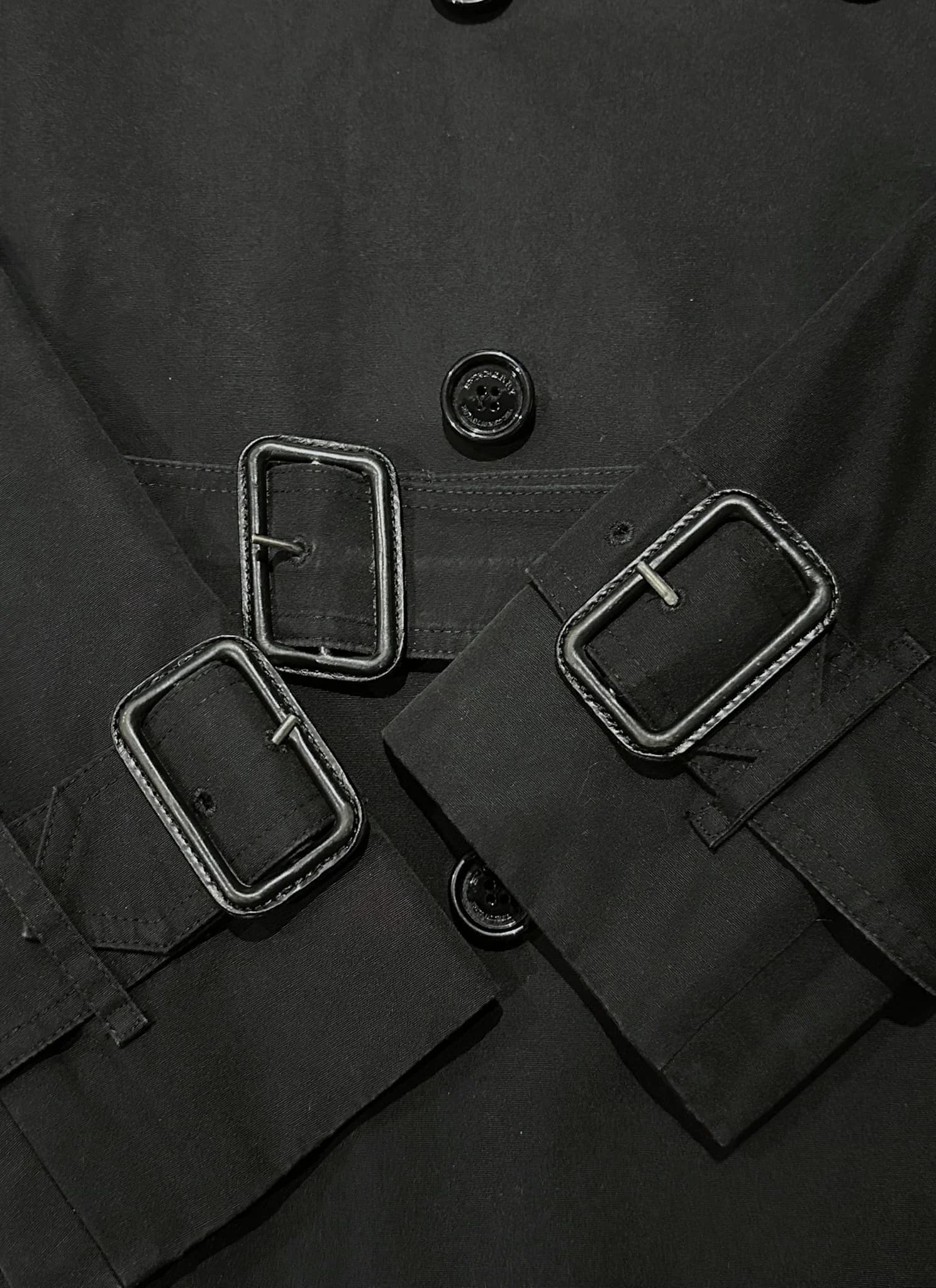 Classic Double Breasted Mid-Length Trench Coat — thumbnail 7