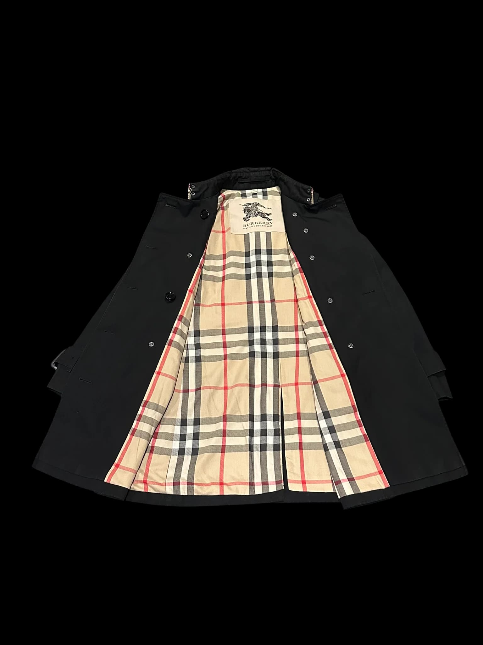 Classic Double Breasted Mid-Length Trench Coat