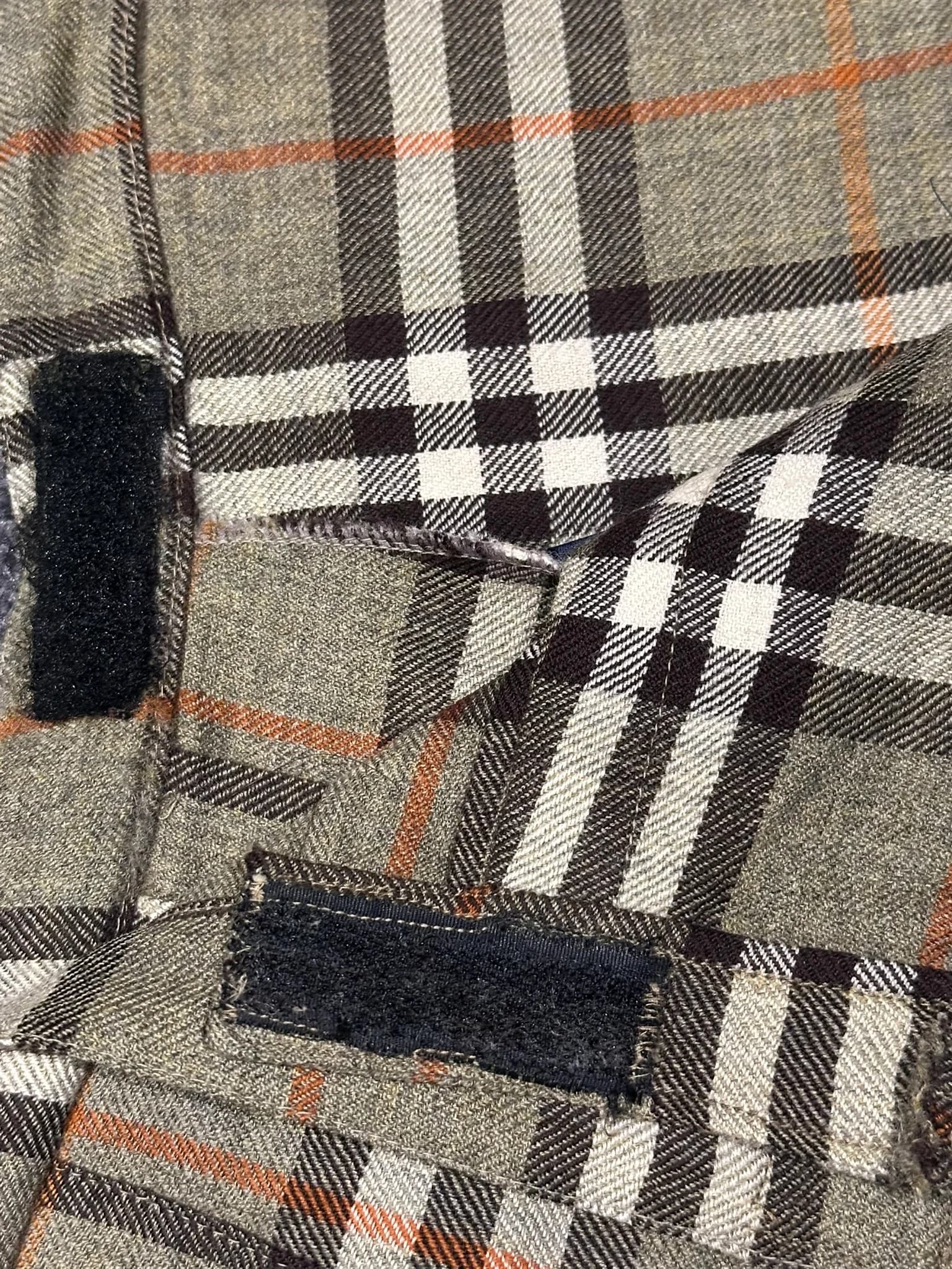 Vintage Wool Classic Check Mid-length Skirt — thumbnail 4