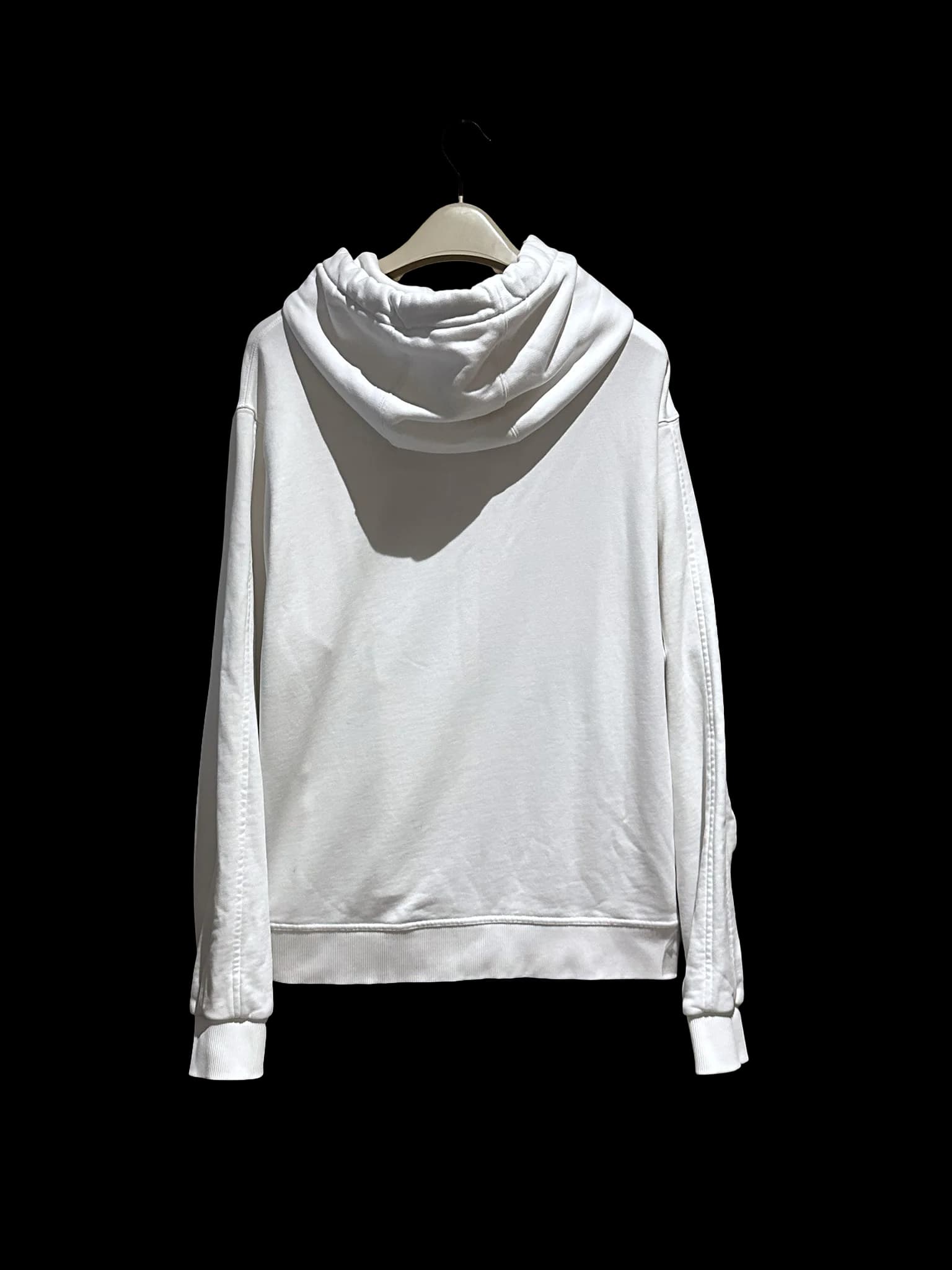Embroidered Logo White hoodie