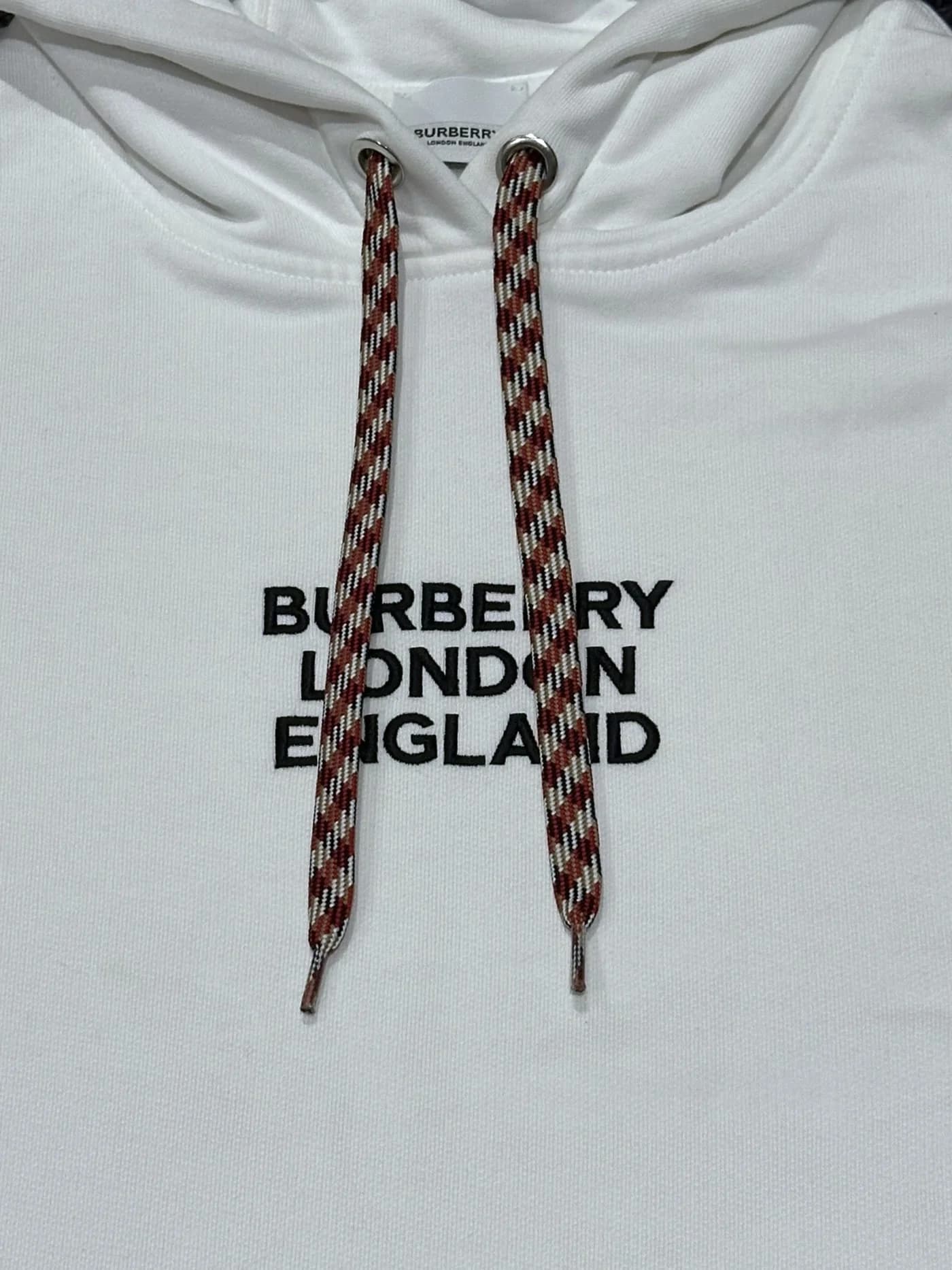 Embroidered Logo White hoodie — thumbnail 3