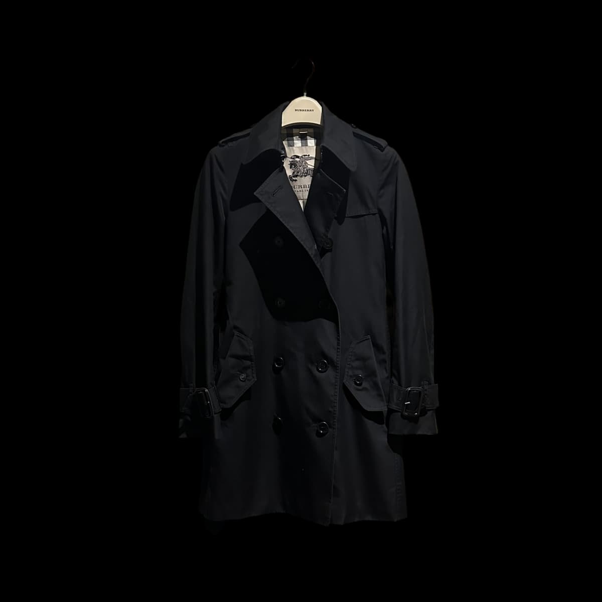 Classic Double Breasted Mid-Length Trench Coat