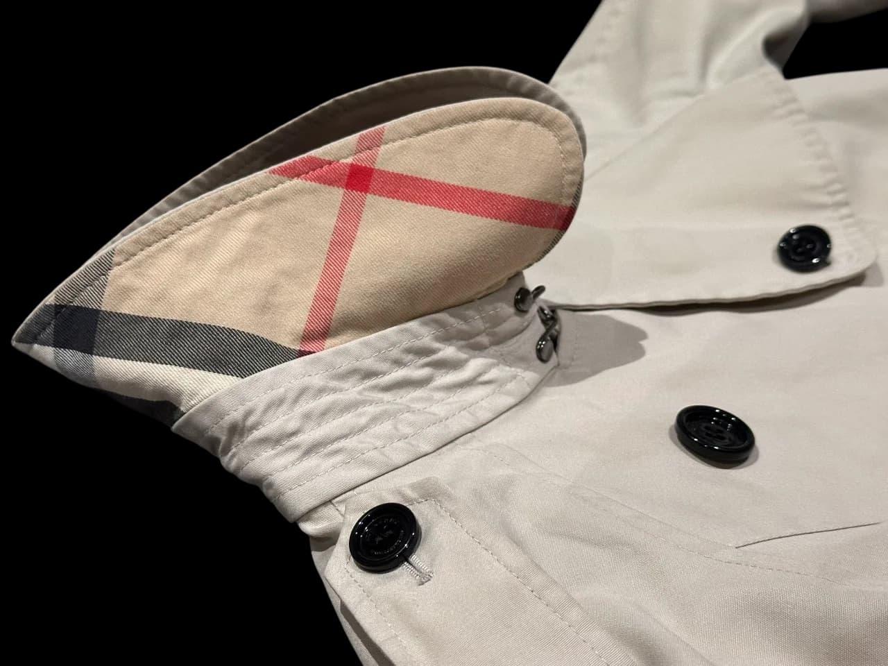 Classic Double Breasted Mid-Length Trench Coat — thumbnail 5