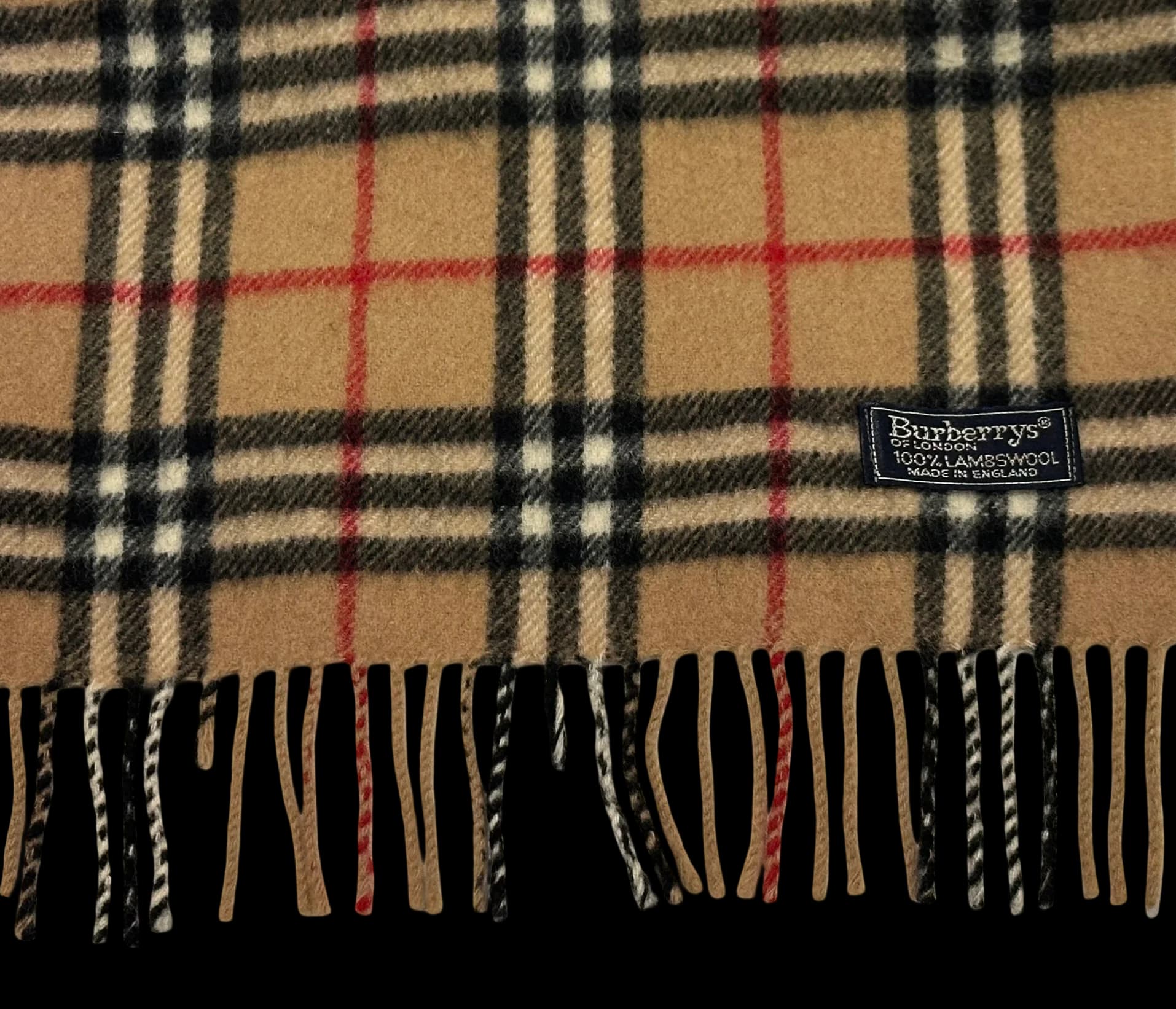 Classic Check Lambswool Scarf — thumbnail 4