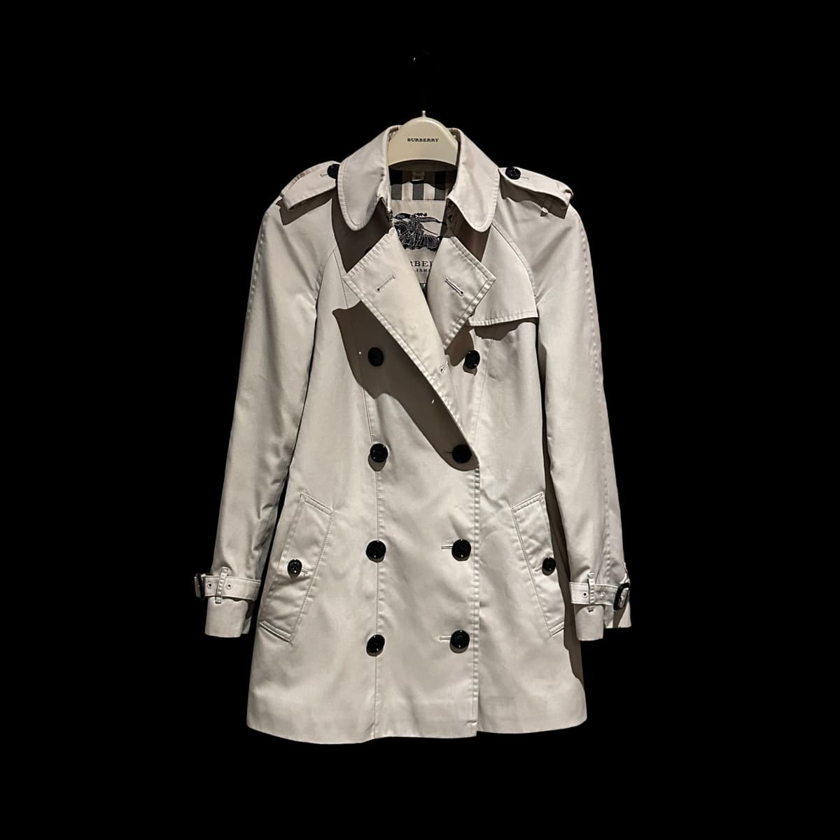Classic Double Breasted Mid-Length Trench Coat