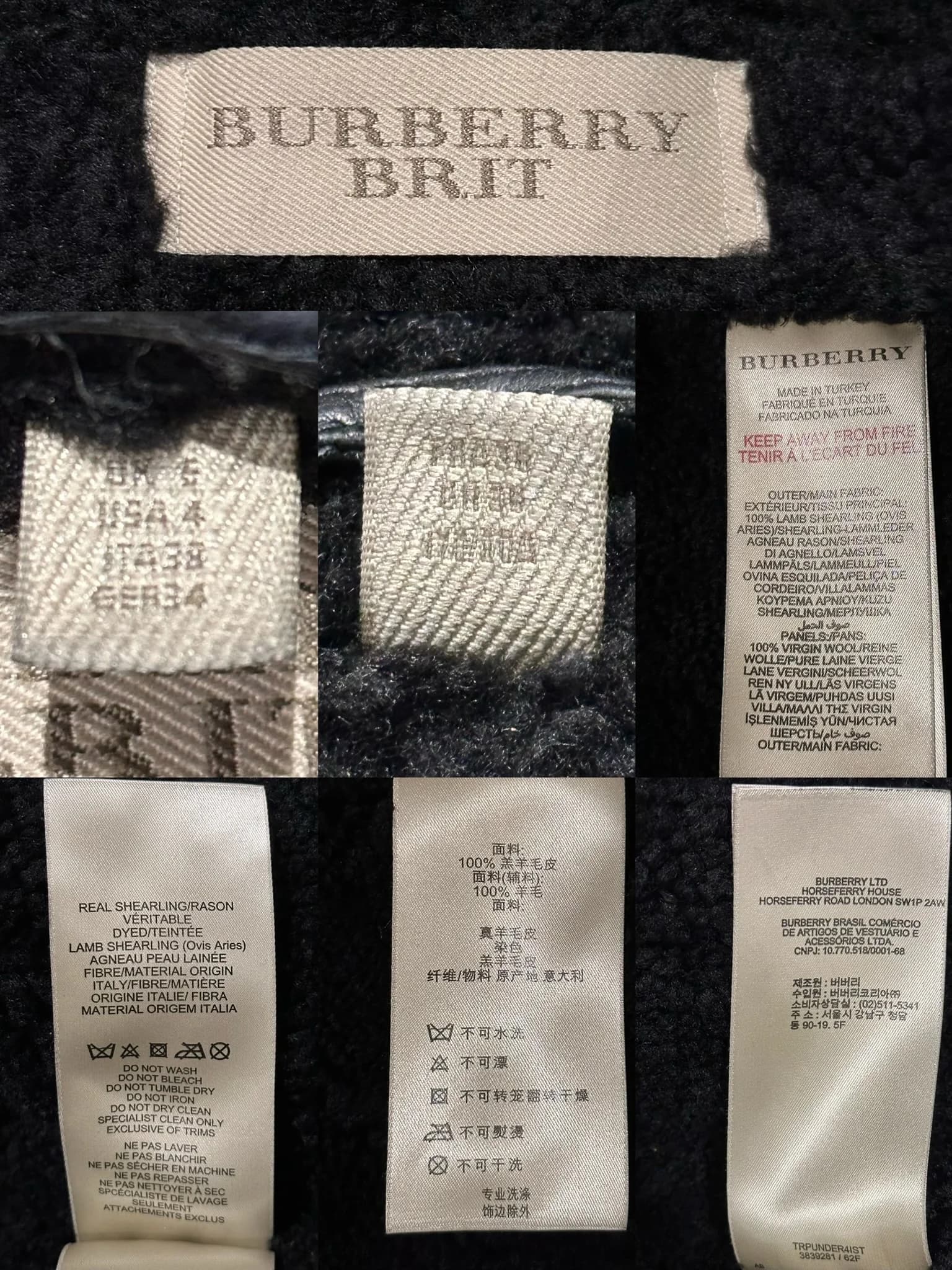 Black Real Lamb Shearling Coat — thumbnail 9