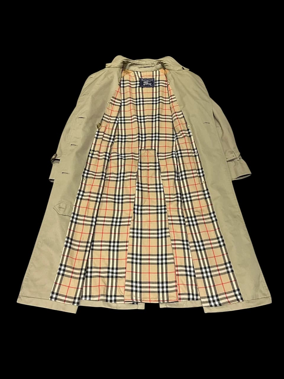 Classic Double Breasted Long Trench Coat