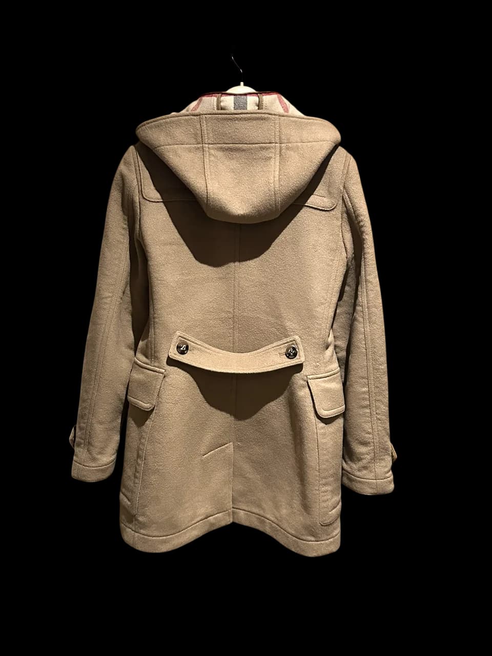 Black Classic Wool Duffle Coat — thumbnail 3