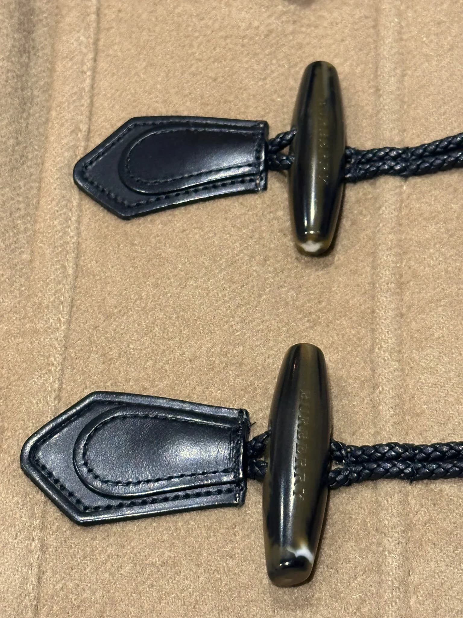 Black Classic Wool Duffle Coat — thumbnail 5