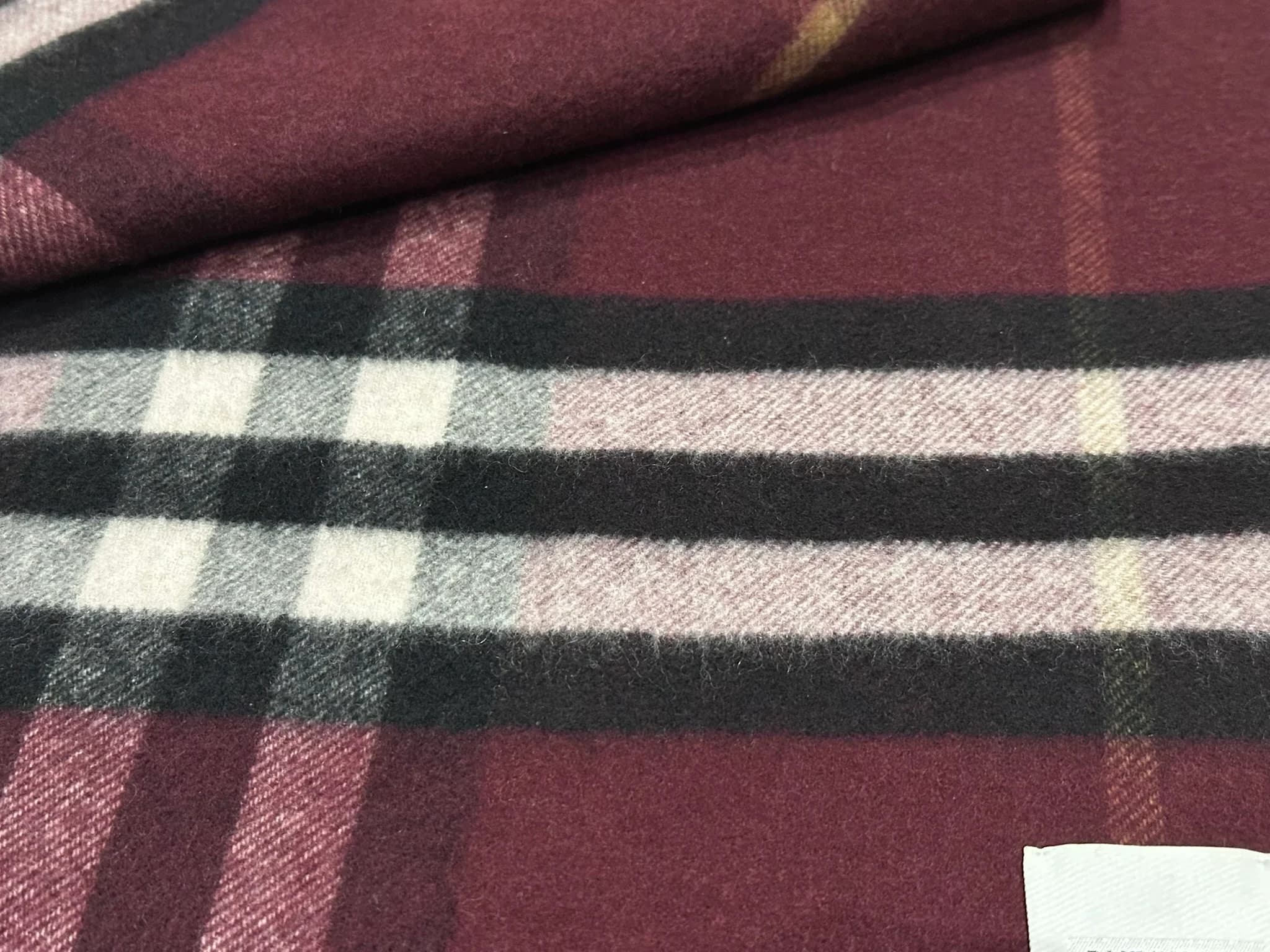 Reversible Check And Monogram Cashmere Scarf — thumbnail 3