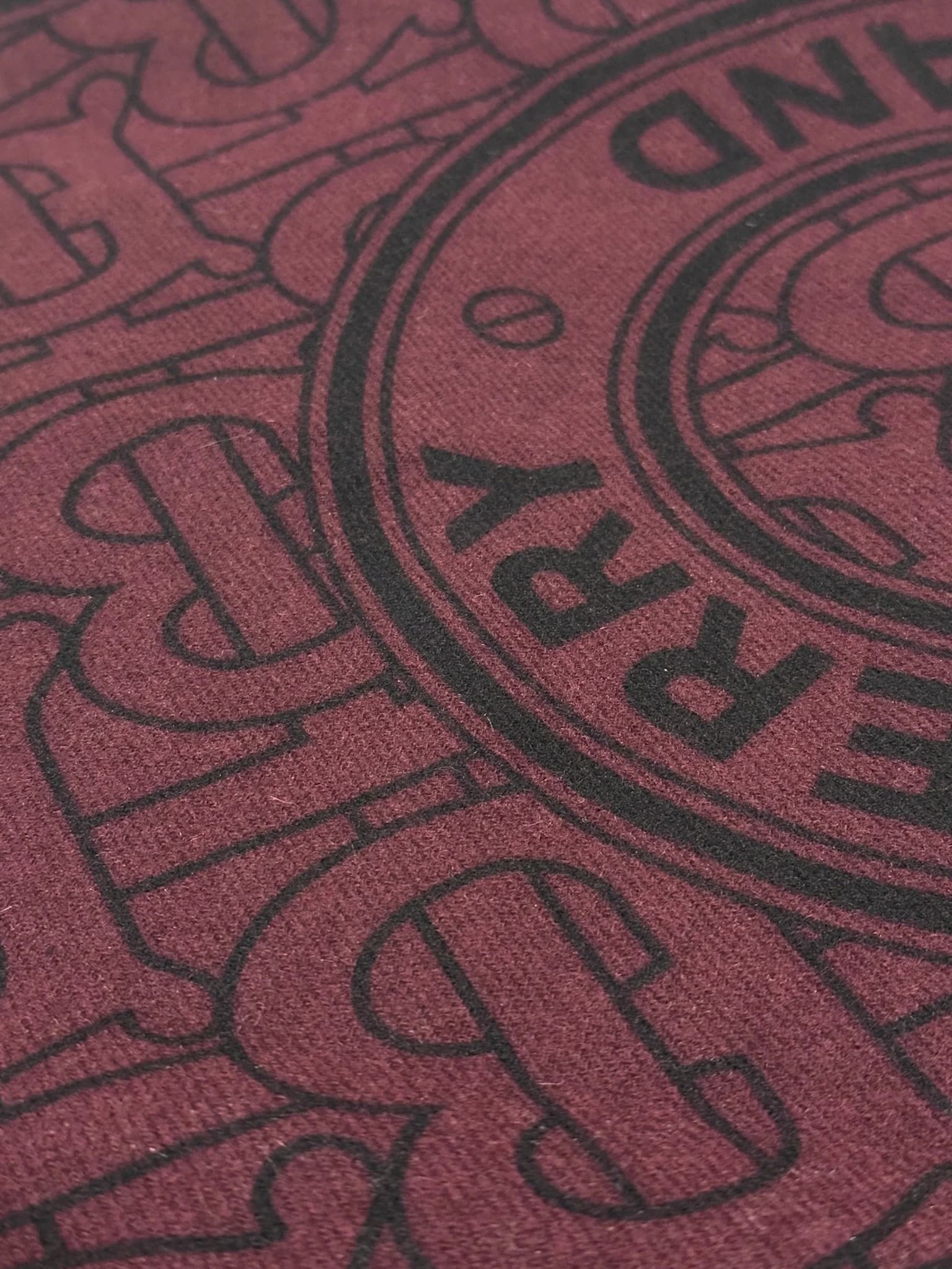 Reversible Check And Monogram Cashmere Scarf — thumbnail 4