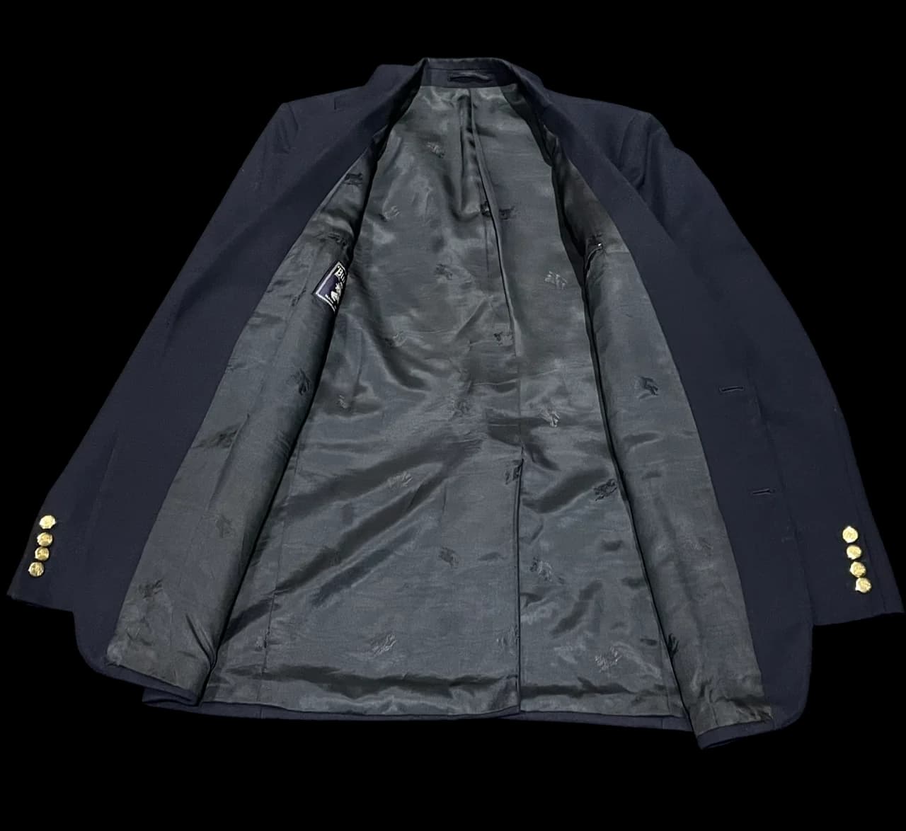Golden Buttons Wool Blazer — thumbnail 3