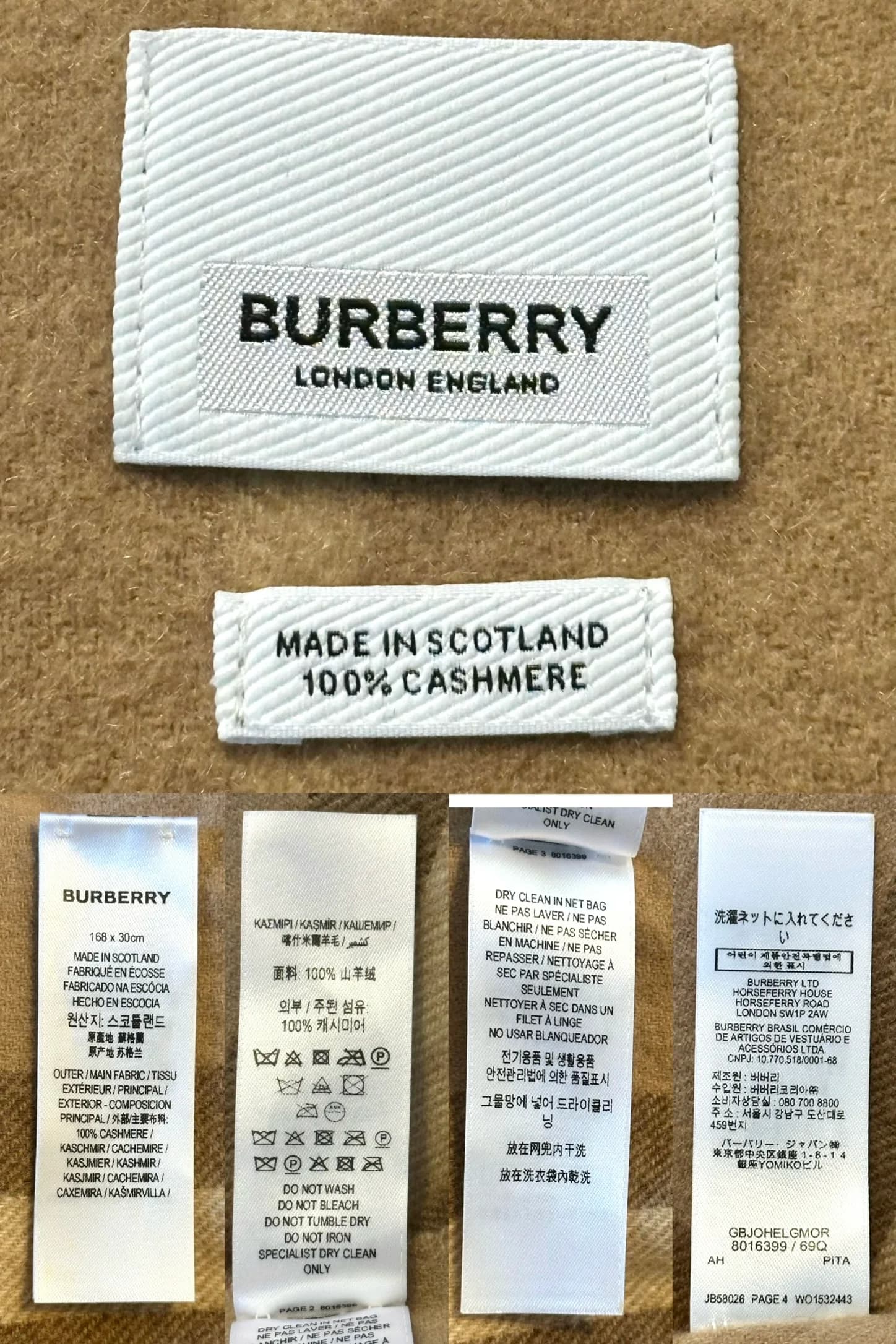 The Classic Check Cashmere Scarf — thumbnail 3