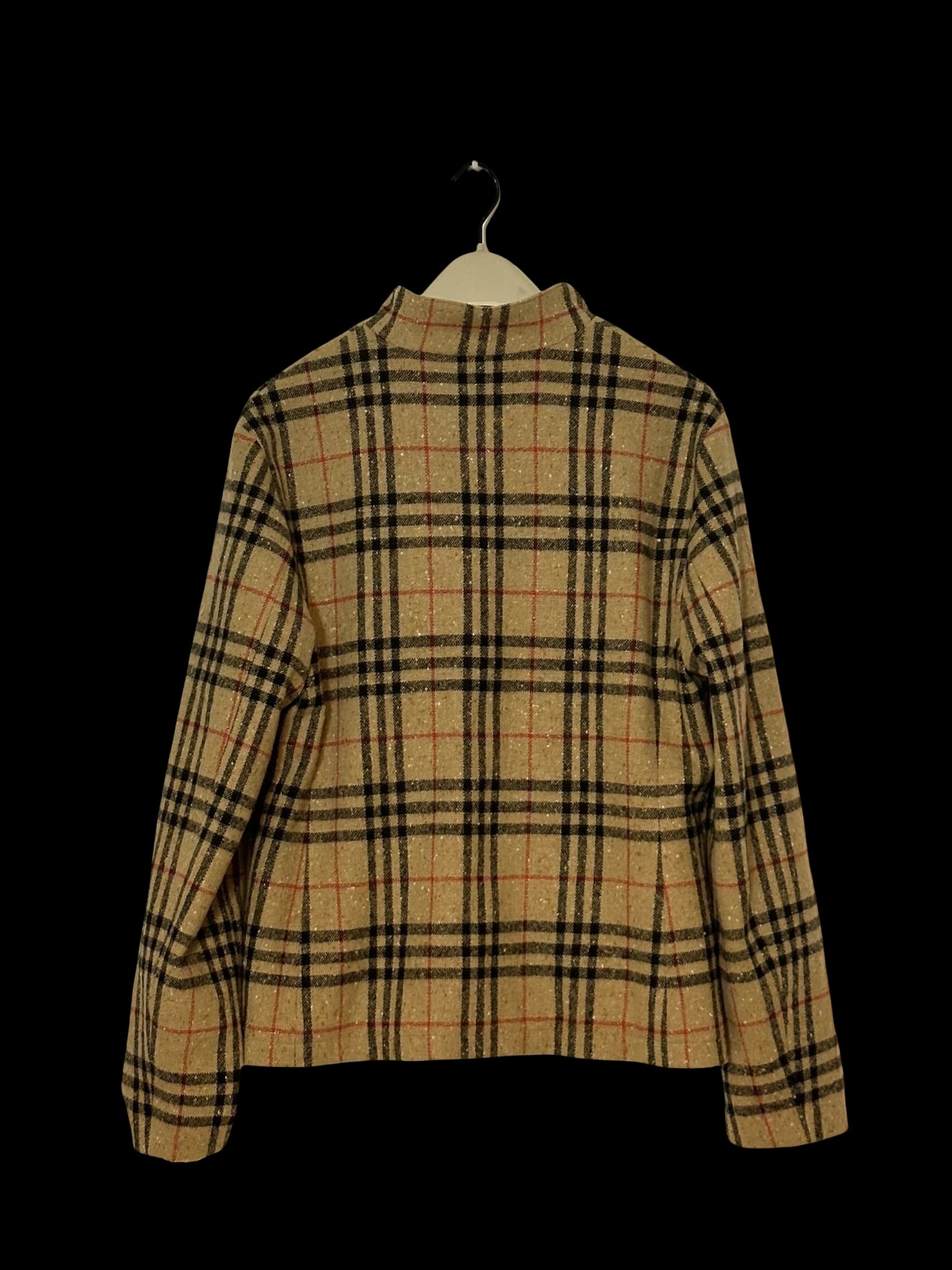 Classic Check Donegal Tweed Wool Jacket