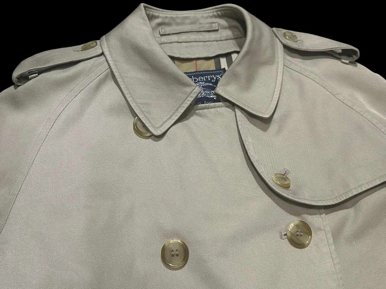 Classic Double Breasted Long Trench Coat — thumbnail 4