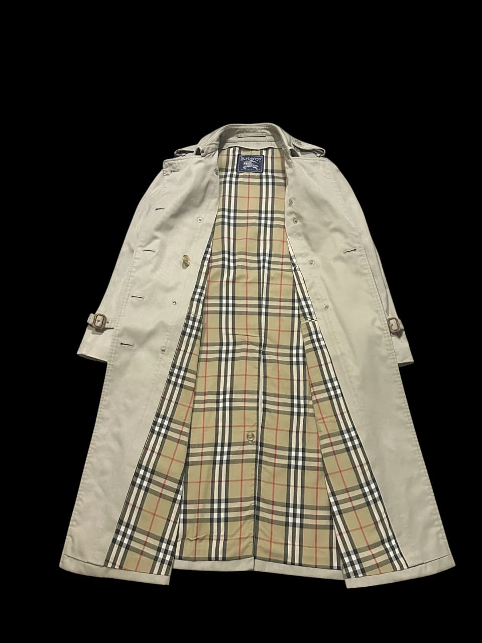 Classic Double Breasted Long Trench Coat