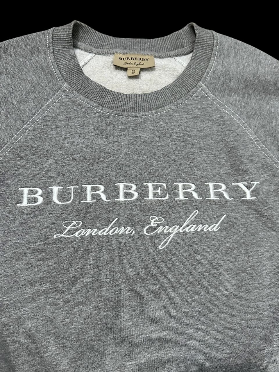 Taydon Embroidered Logo Grey Sweatshirt — thumbnail 3