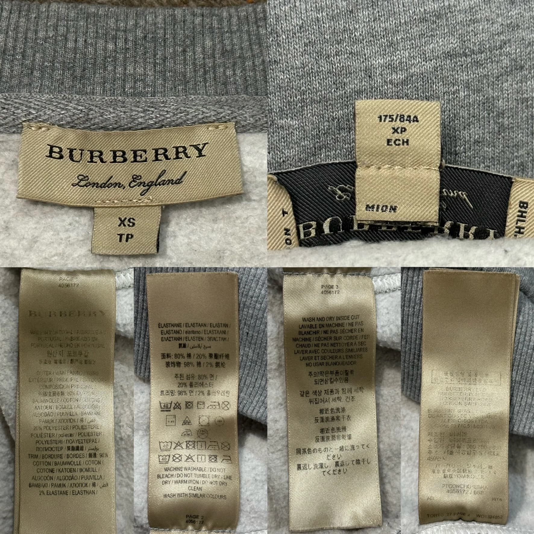 Taydon Embroidered Logo Grey Sweatshirt — thumbnail 4