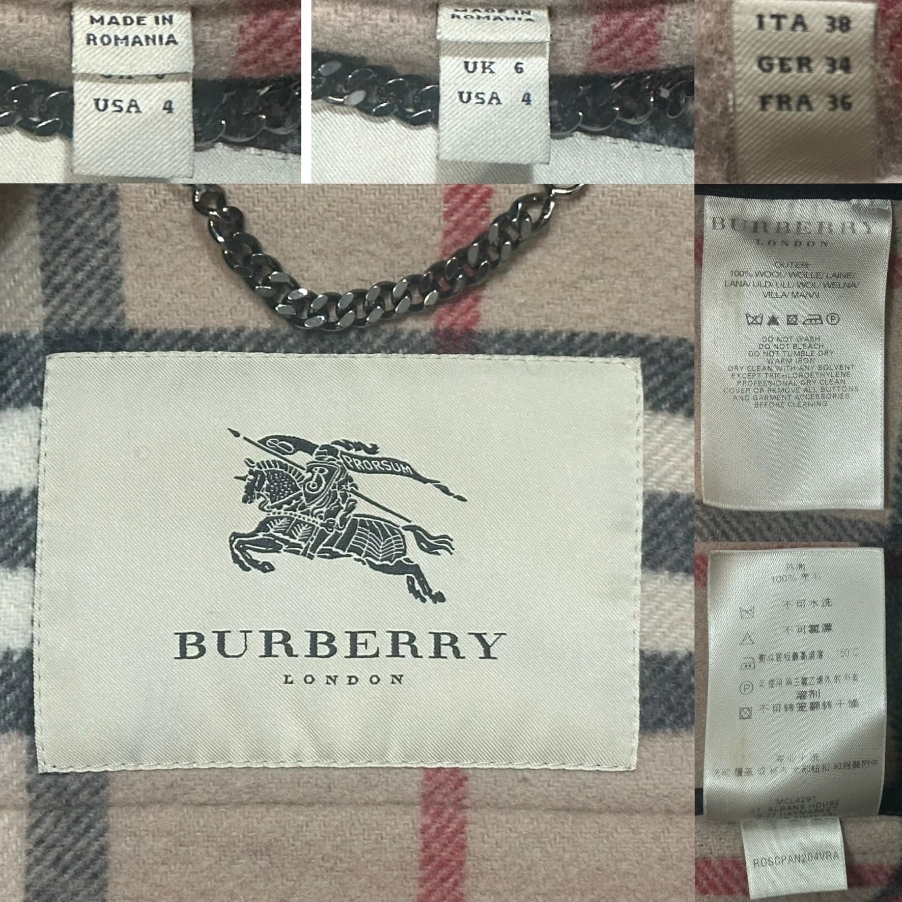 Classic Pure Wool Duffle Coat — thumbnail 7