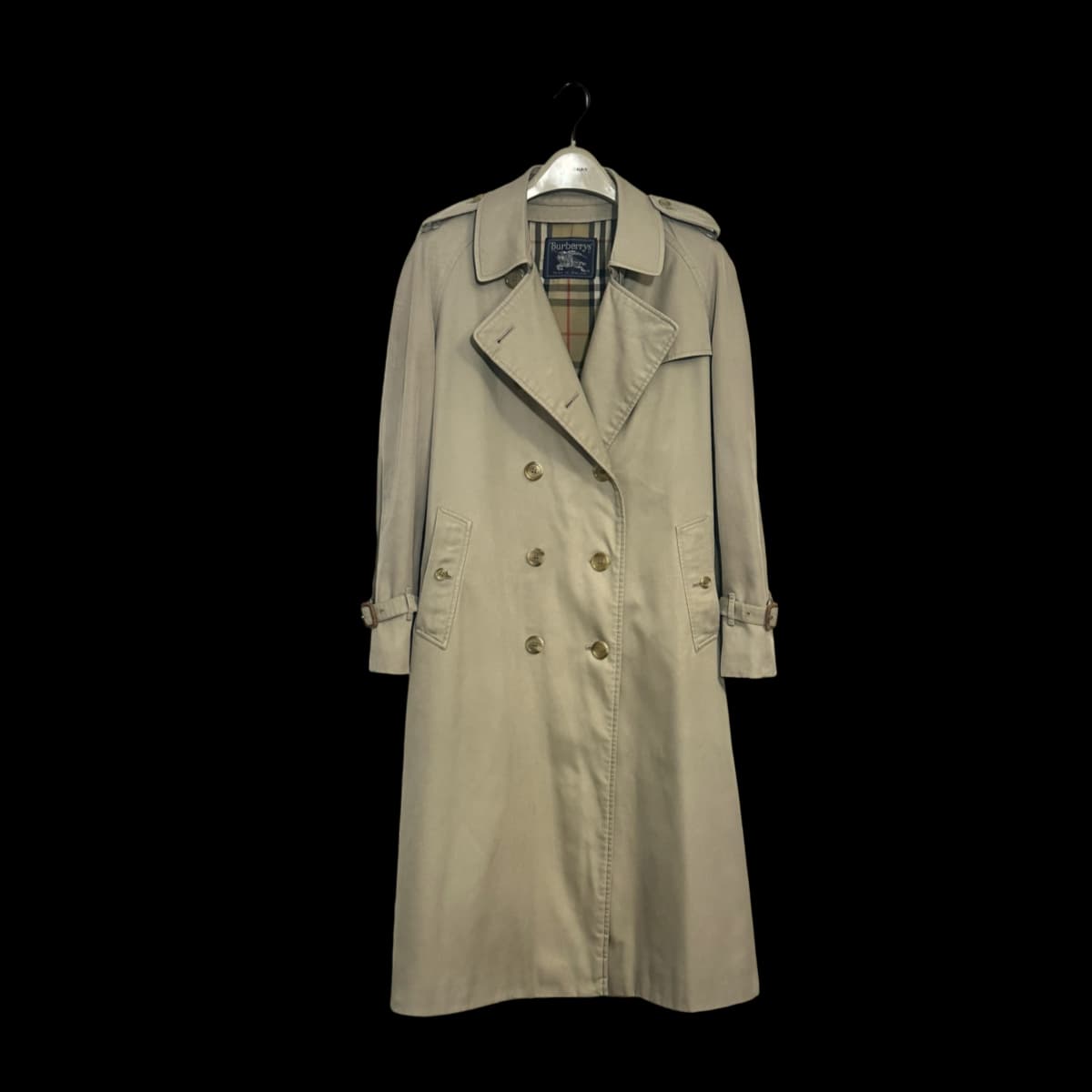 Classic Double Breasted Long Trench Coat