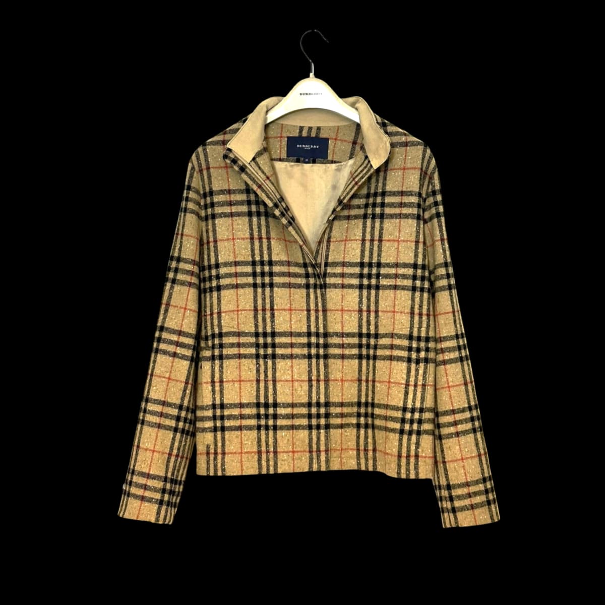 Classic Check Donegal Tweed Wool Jacket