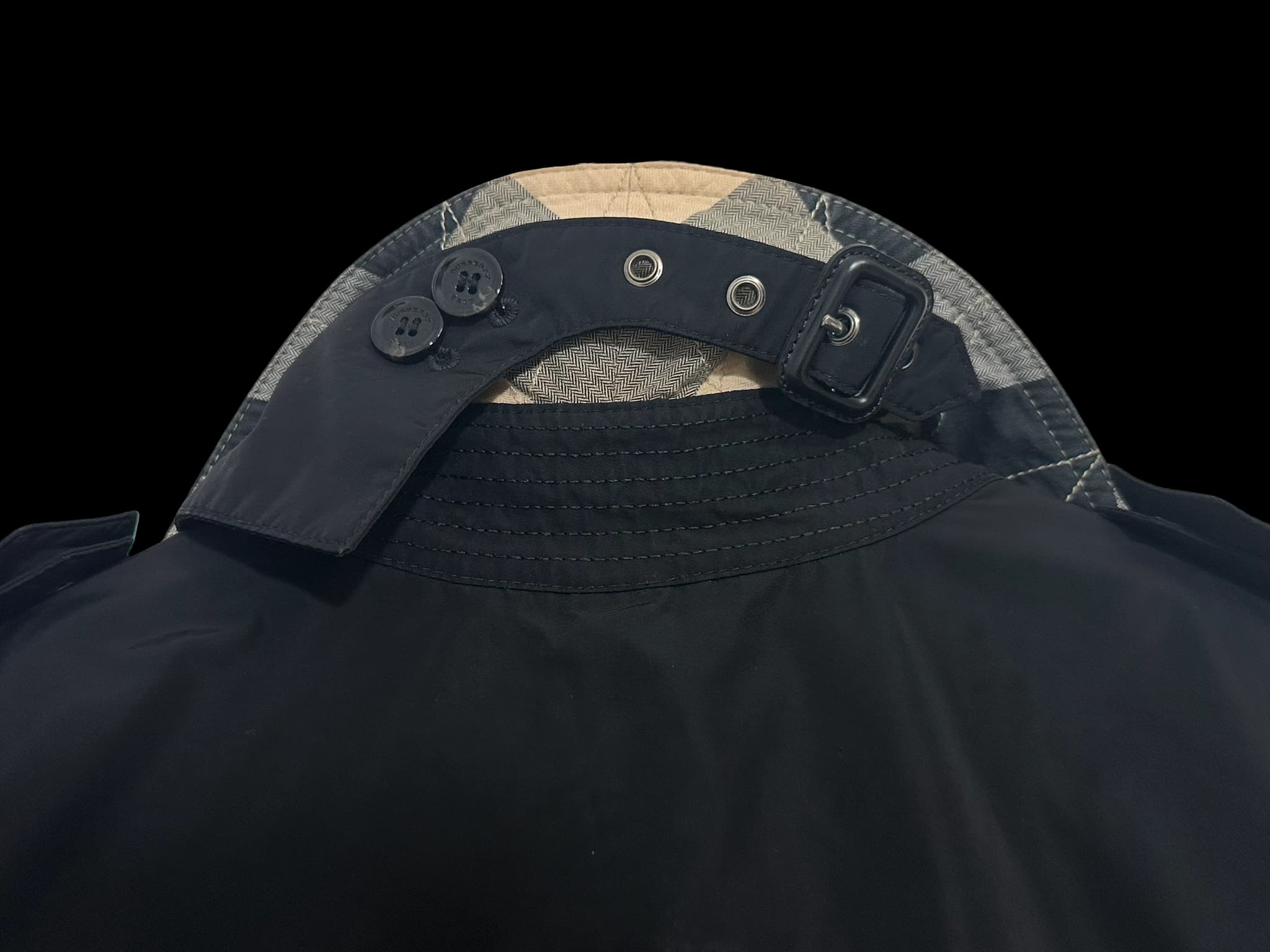 Double Breasted Mid-Length Rain Trench Coat — thumbnail 5