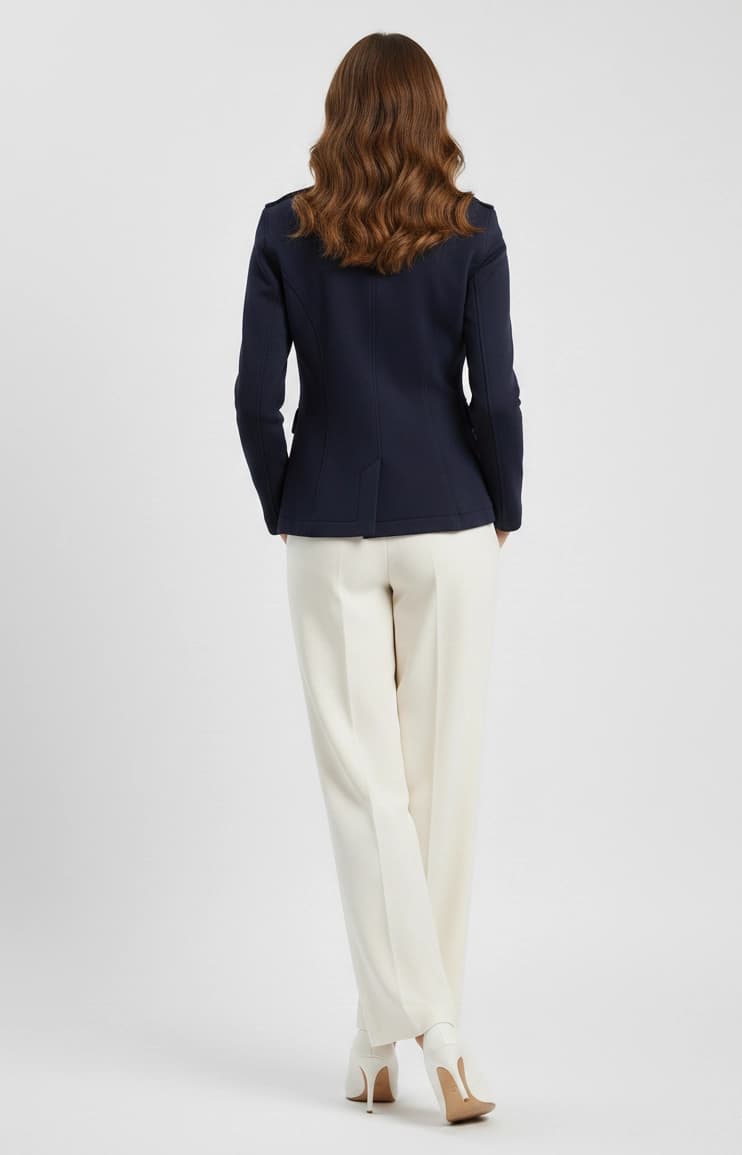 Linen & Cotton Blend Blazer — thumbnail 3