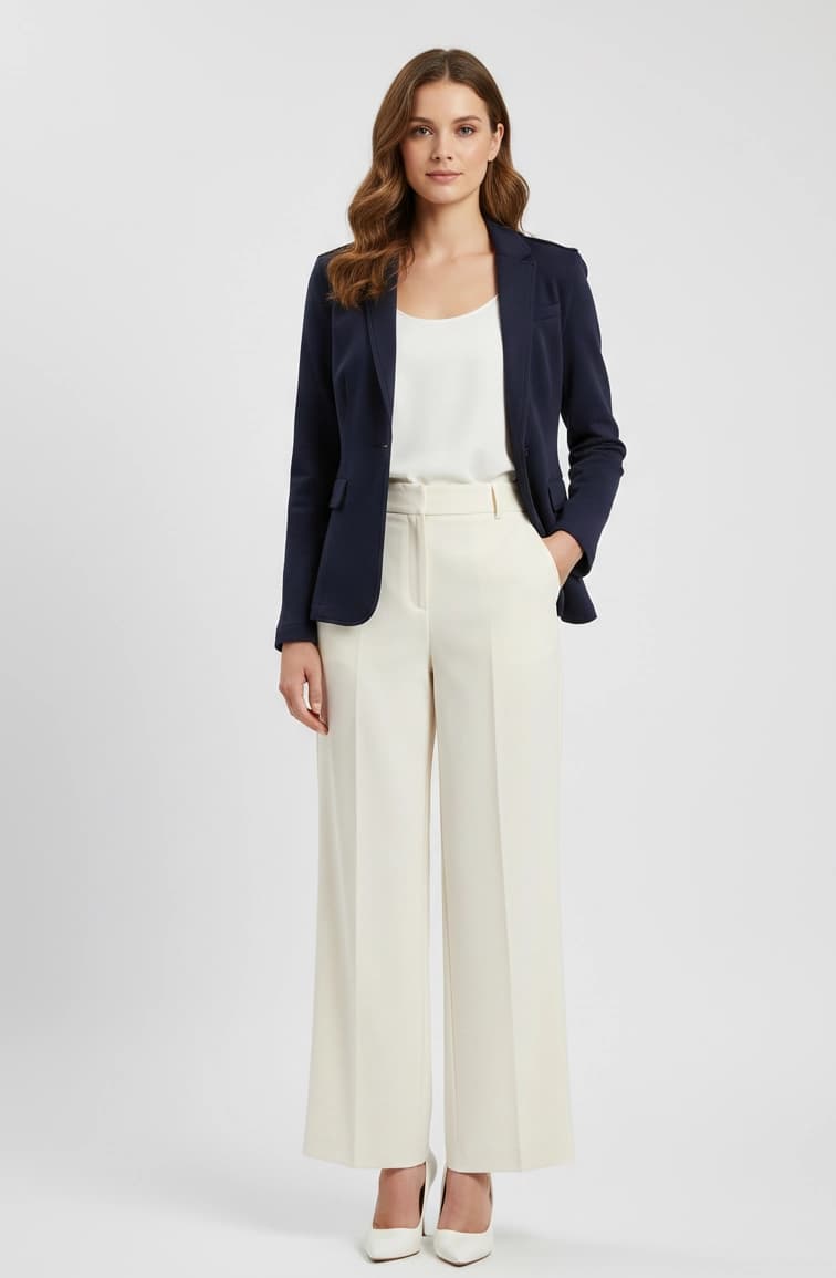 Linen & Cotton Blend Blazer