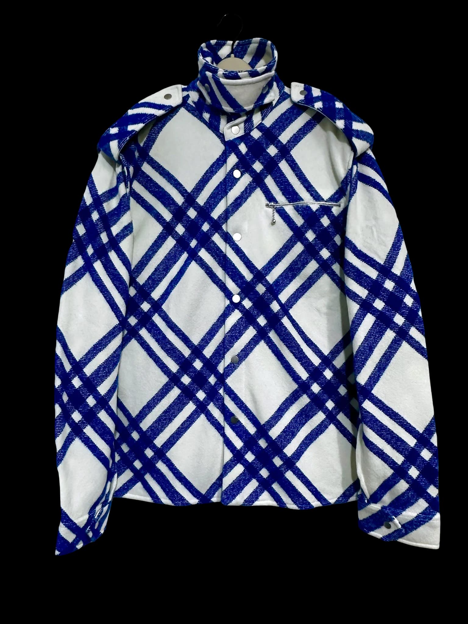 Royal Blue Alpaca & Wool Blend Jacket
