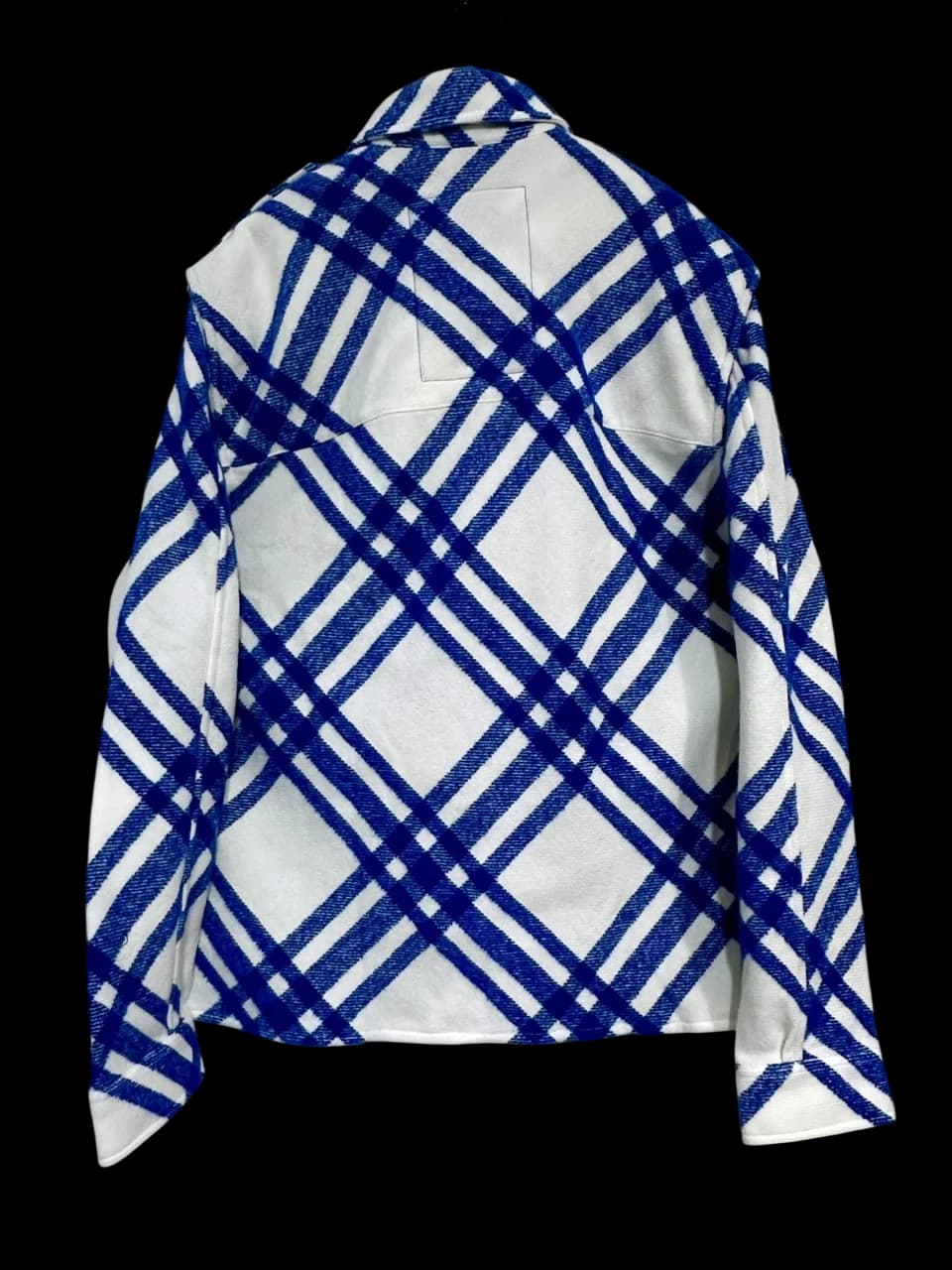 Royal Blue Alpaca & Wool Blend Jacket — thumbnail 3