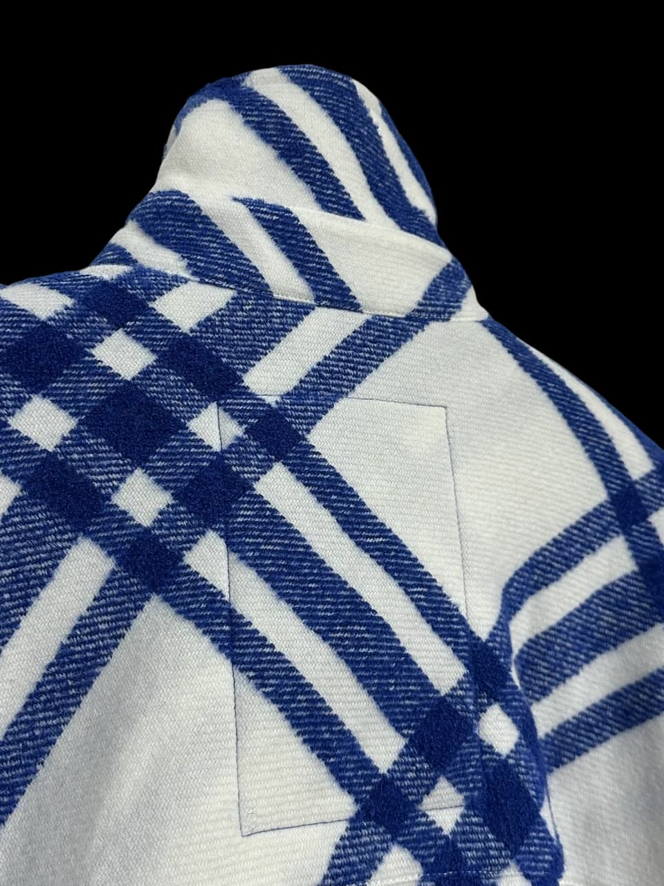 Royal Blue Alpaca & Wool Blend Jacket — thumbnail 4